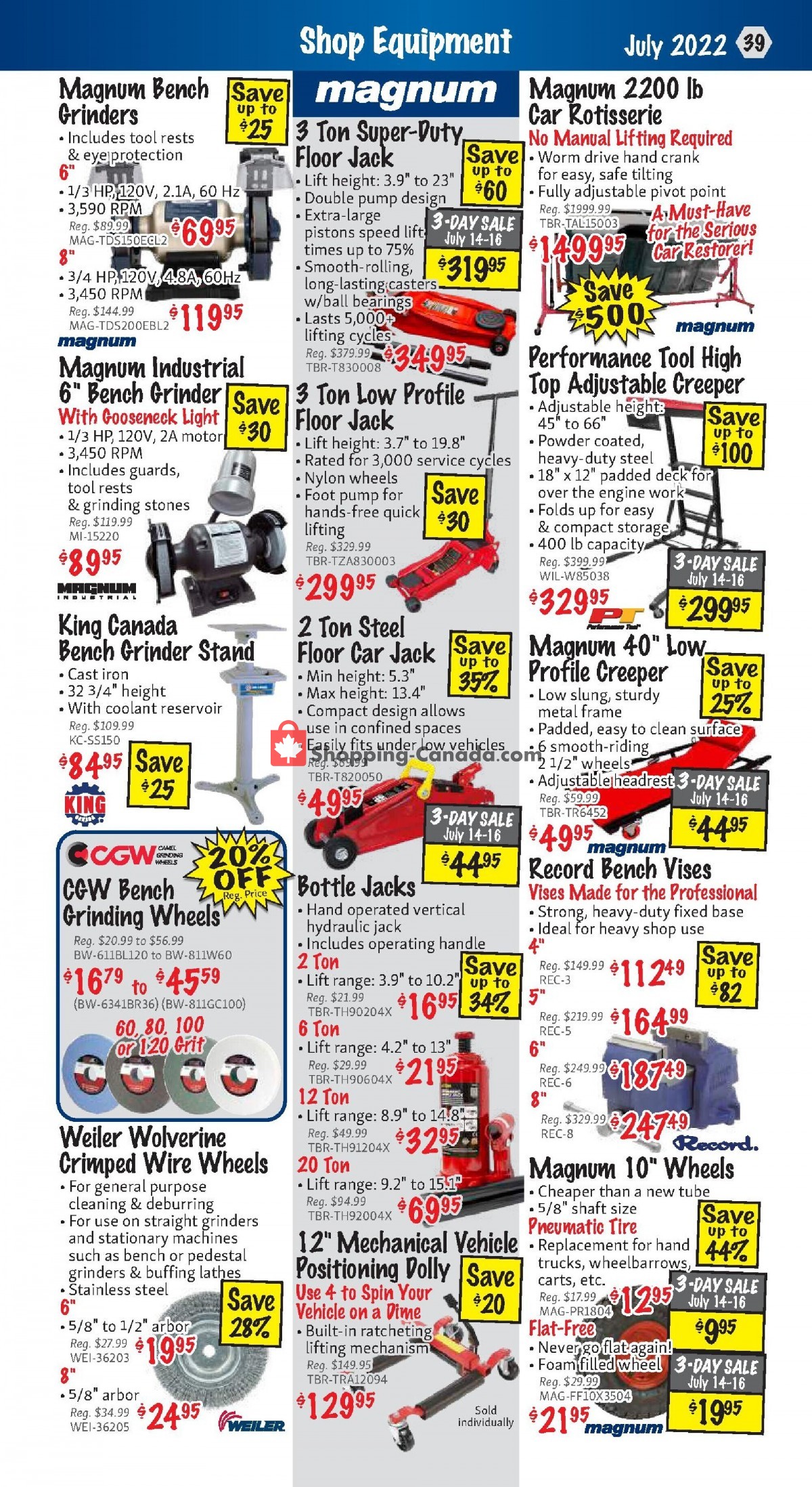 KMS Tools & Equipment flyer from Friday July 1, 2022 to Sunday July 31, 2022 - page 39