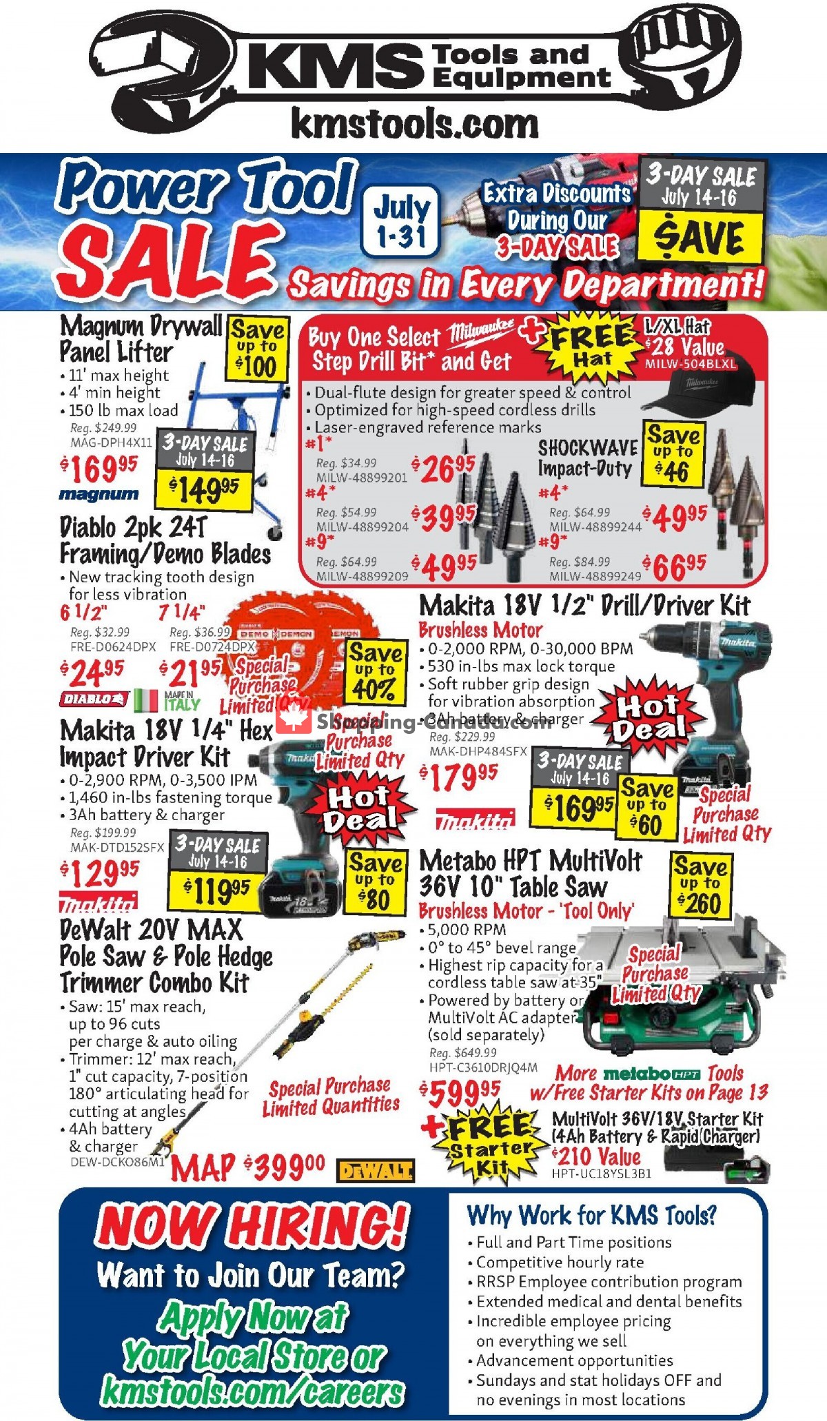KMS Tools & Equipment flyer from Friday July 1, 2022 to Sunday July 31, 2022 - page 48