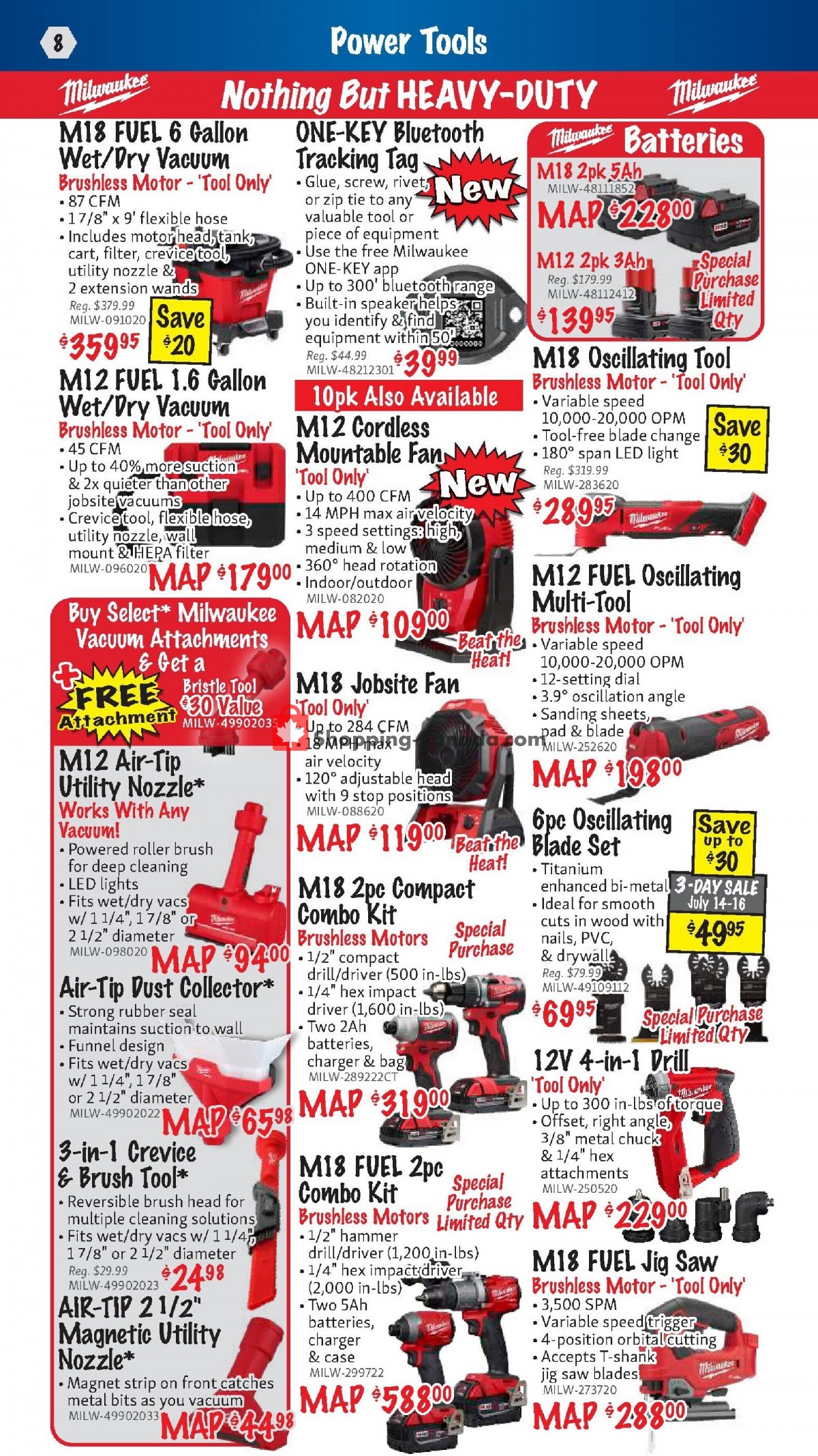 KMS Tools & Equipment Canada, flyer (Power Tool Sale) July 1 July 31, 2022 Shopping Canada