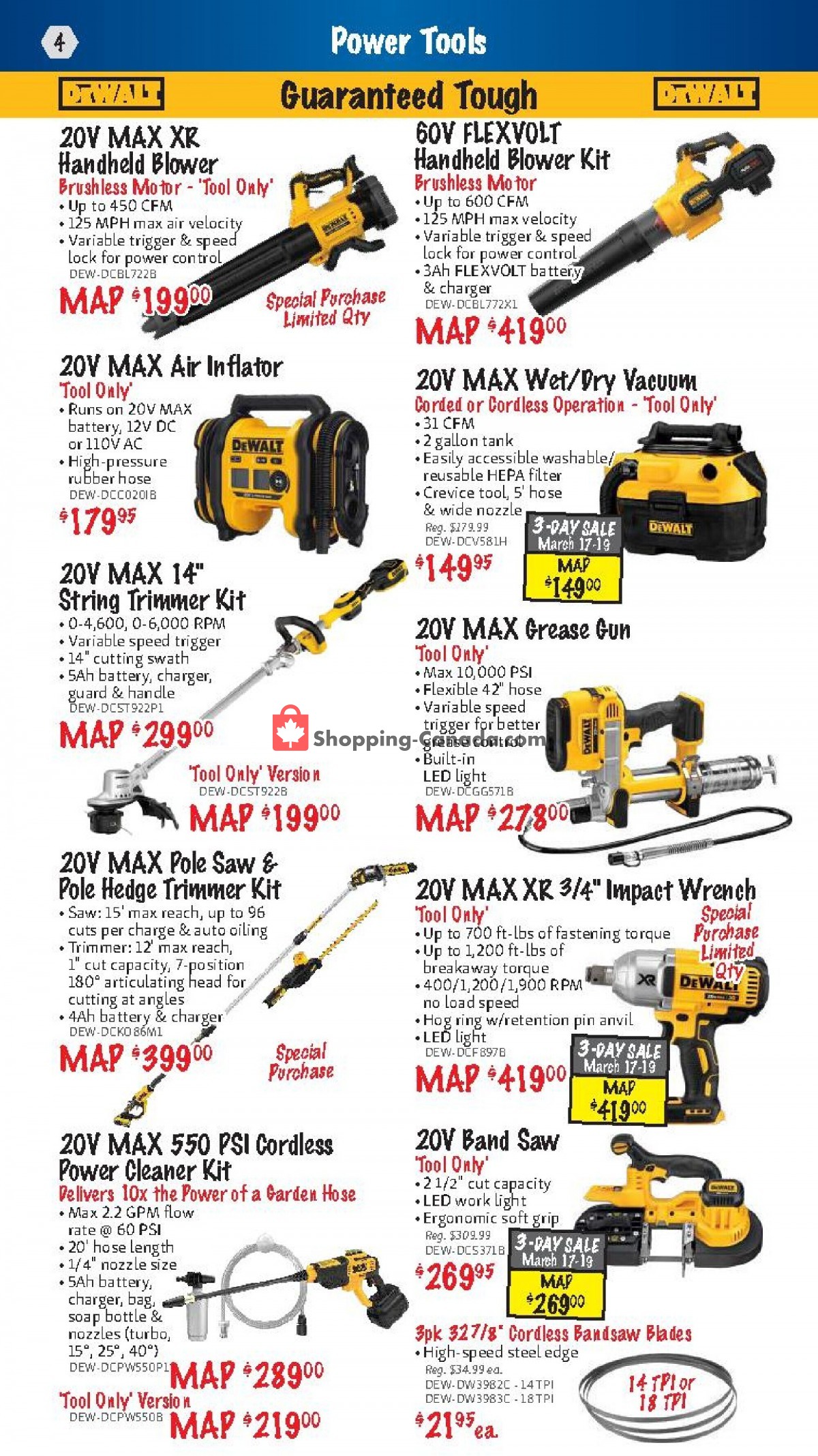KMS Tools & Equipment Canada, flyer (Power Tool Sale) March 1 March 31, 2022 Shopping Canada