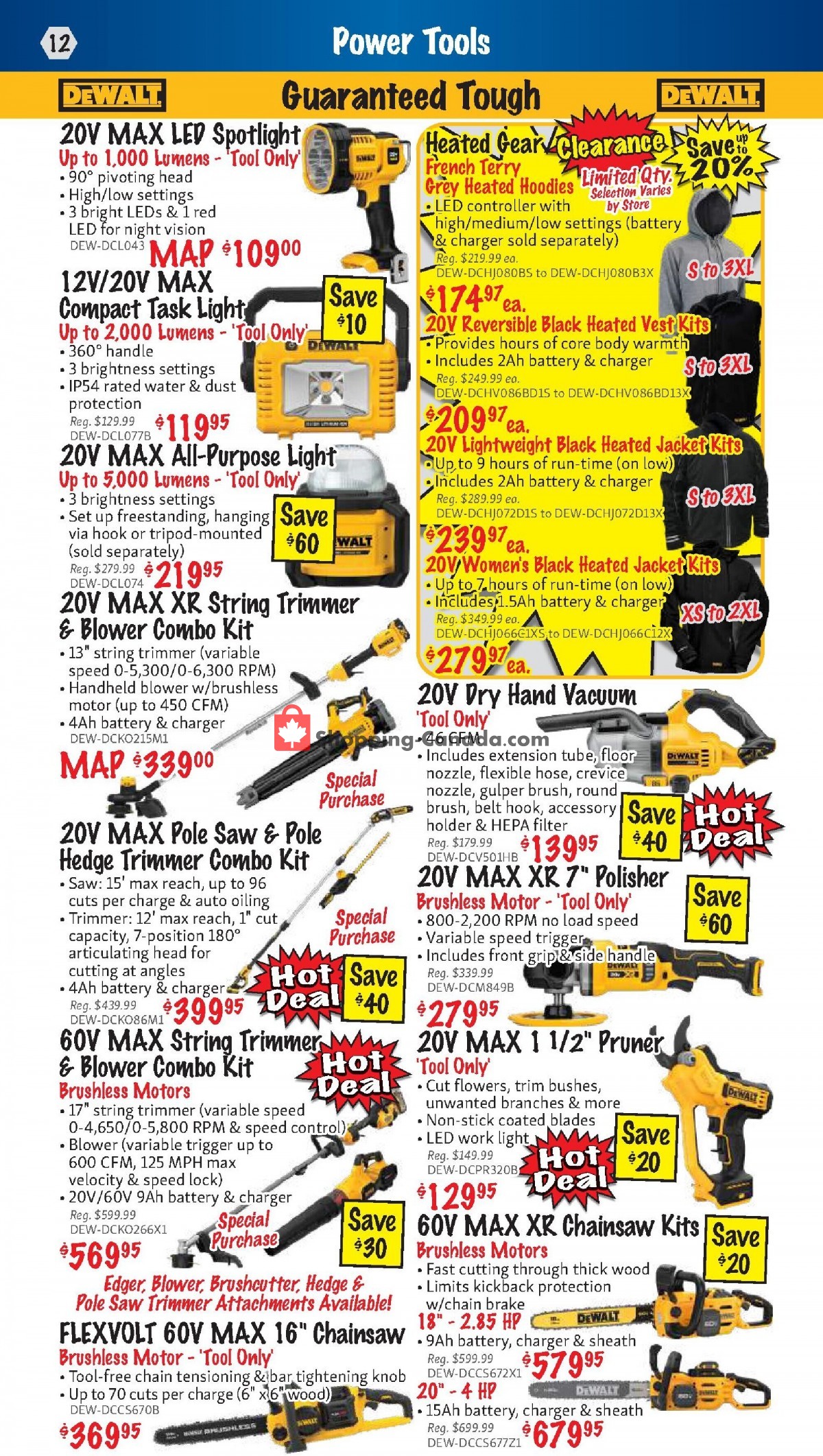 KMS Tools & Equipment Canada, flyer (Power Tool Sale) March 1