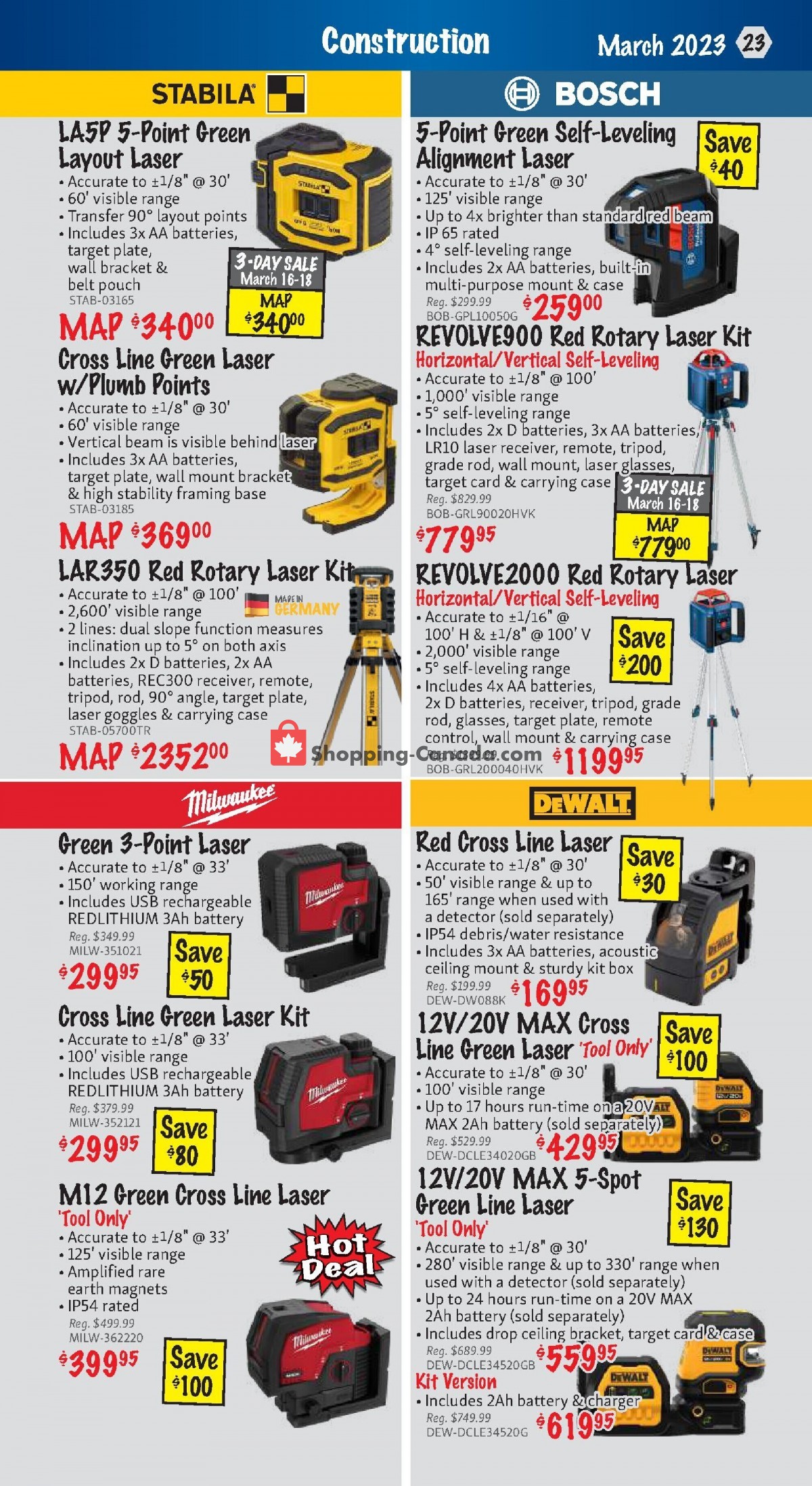 KMS Tools & Equipment Canada, flyer (Power Tool Sale) March 1 March 31, 2023 Shopping Canada