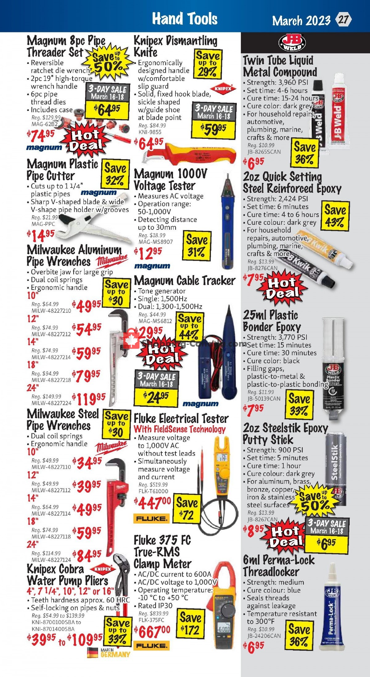 KMS Tools & Equipment Canada, flyer (Power Tool Sale) March 1 March 31, 2023 Shopping Canada