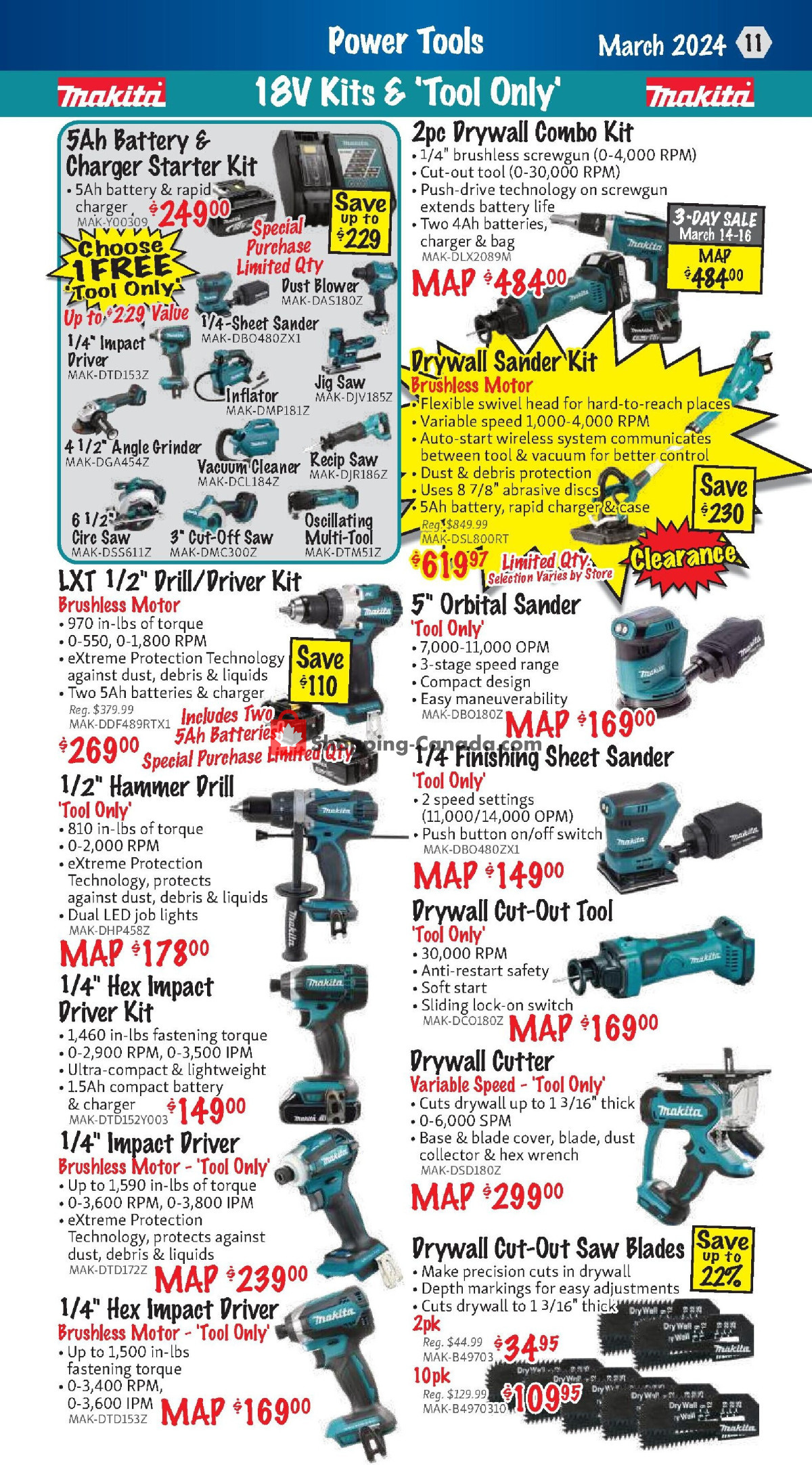 KMS Tools & Equipment flyer from Friday March 1, 2024 to Sunday March 31, 2024 - page 11