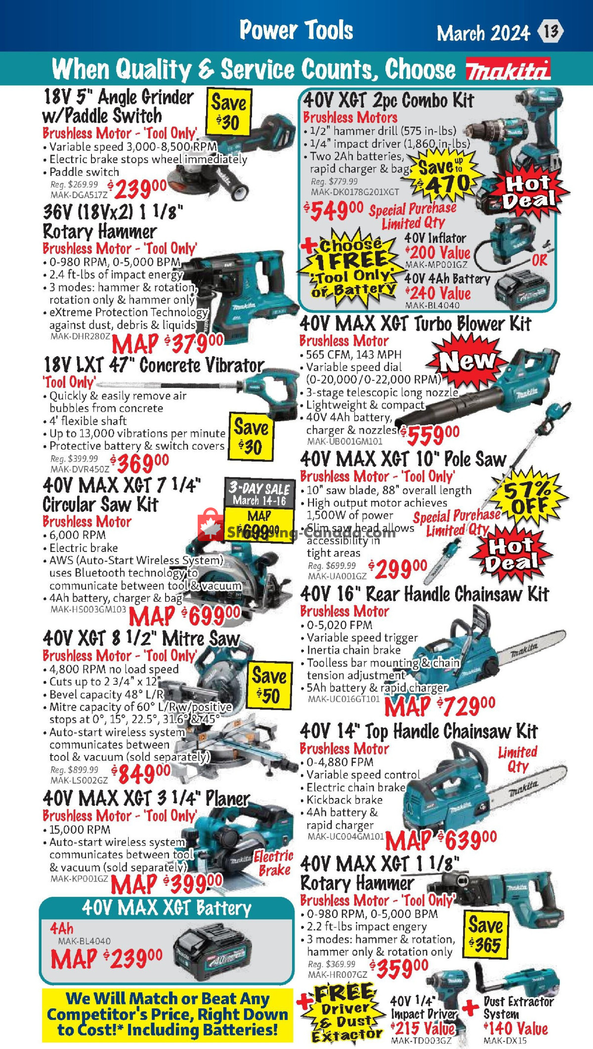 KMS Tools & Equipment flyer from Friday March 1, 2024 to Sunday March 31, 2024 - page 13