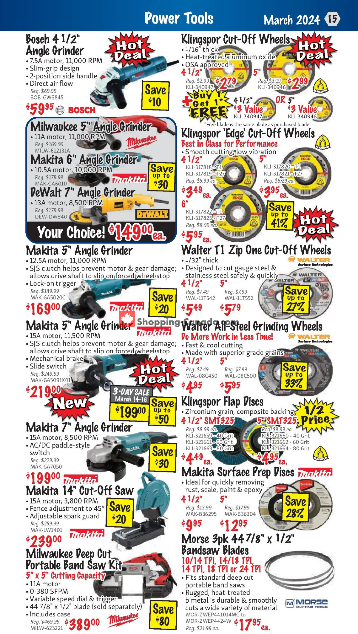 KMS Tools & Equipment flyer from Friday March 1, 2024 to Sunday March 31, 2024 - page 15