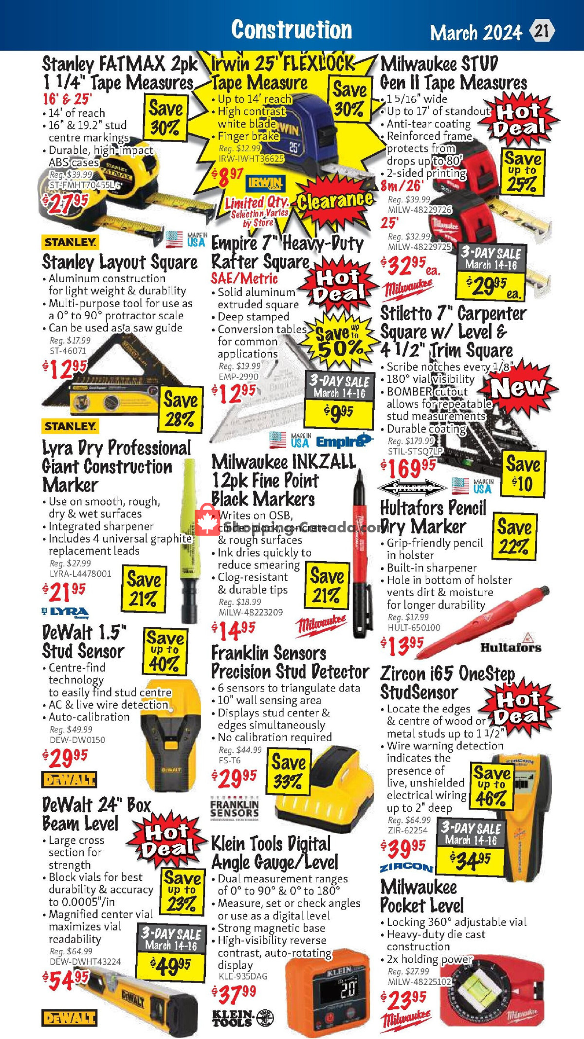 KMS Tools & Equipment flyer from Friday March 1, 2024 to Sunday March 31, 2024 - page 21