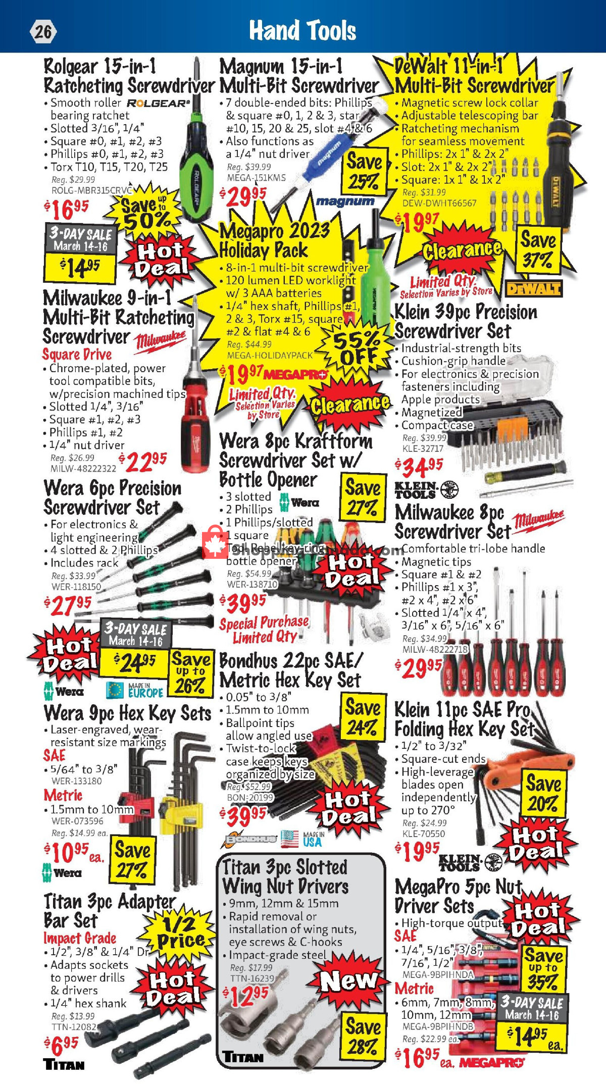 KMS Tools & Equipment flyer from Friday March 1, 2024 to Sunday March 31, 2024 - page 26