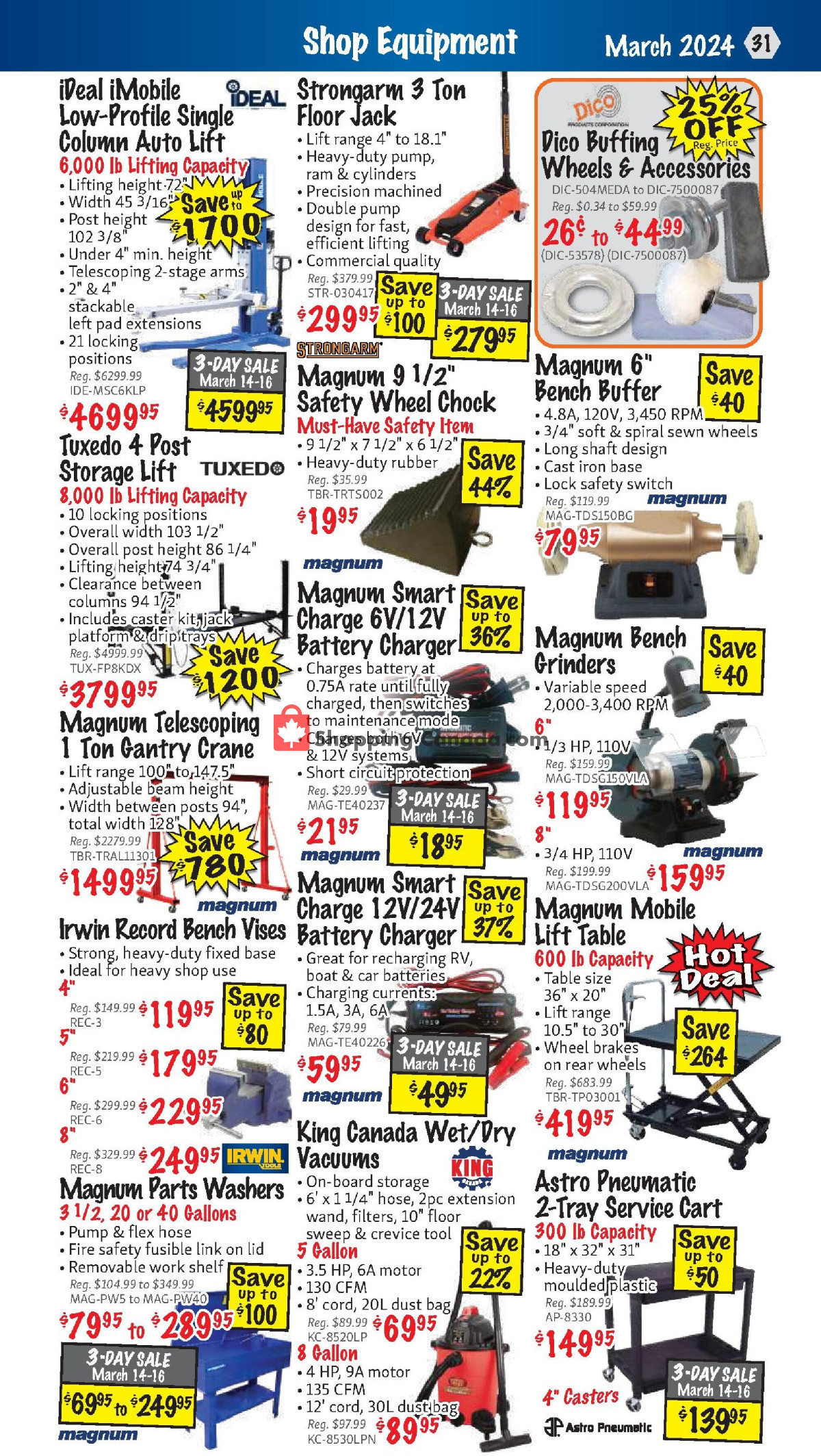 KMS Tools & Equipment flyer from Friday March 1, 2024 to Sunday March 31, 2024 - page 31