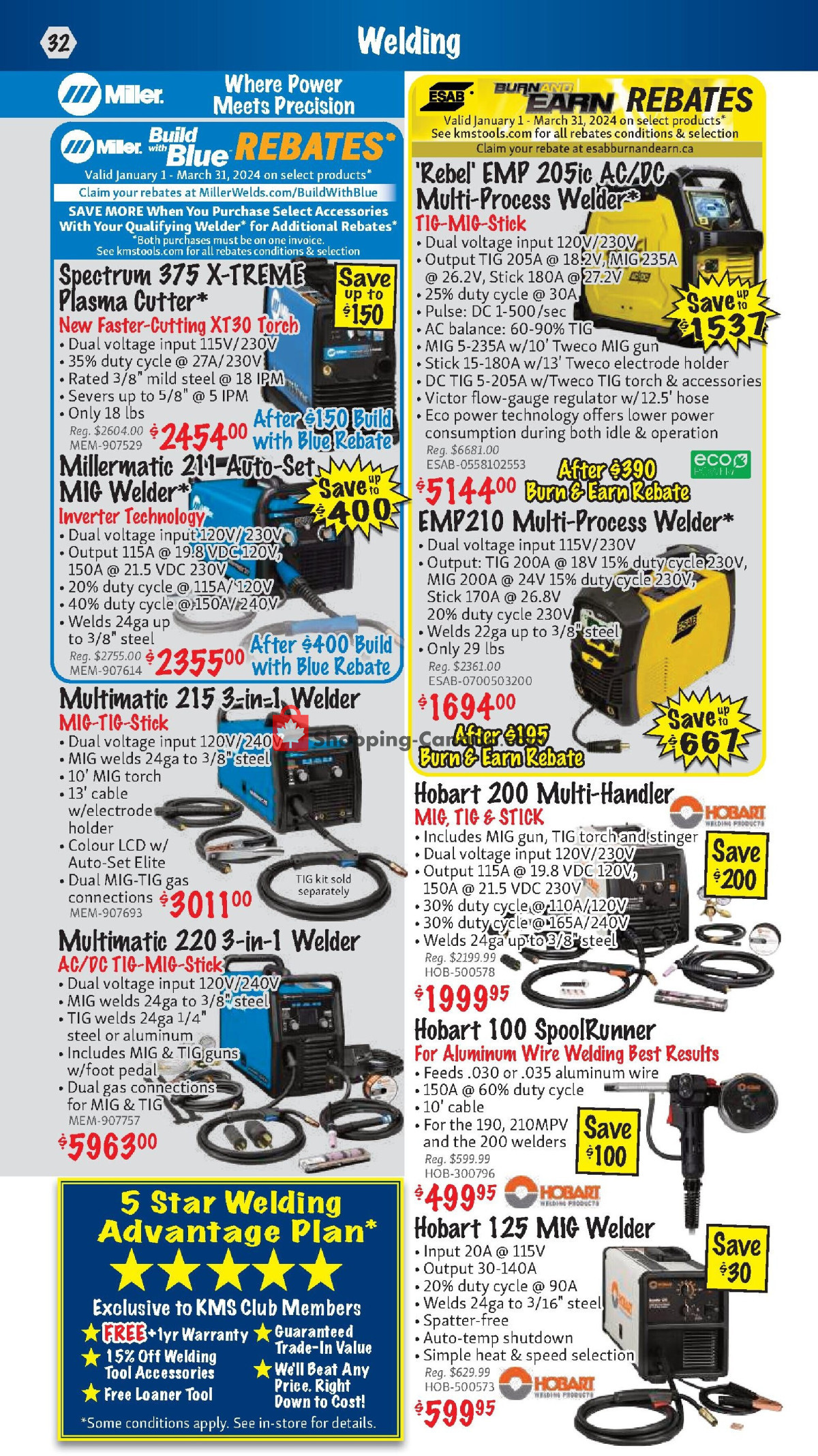 KMS Tools & Equipment flyer from Friday March 1, 2024 to Sunday March 31, 2024 - page 32
