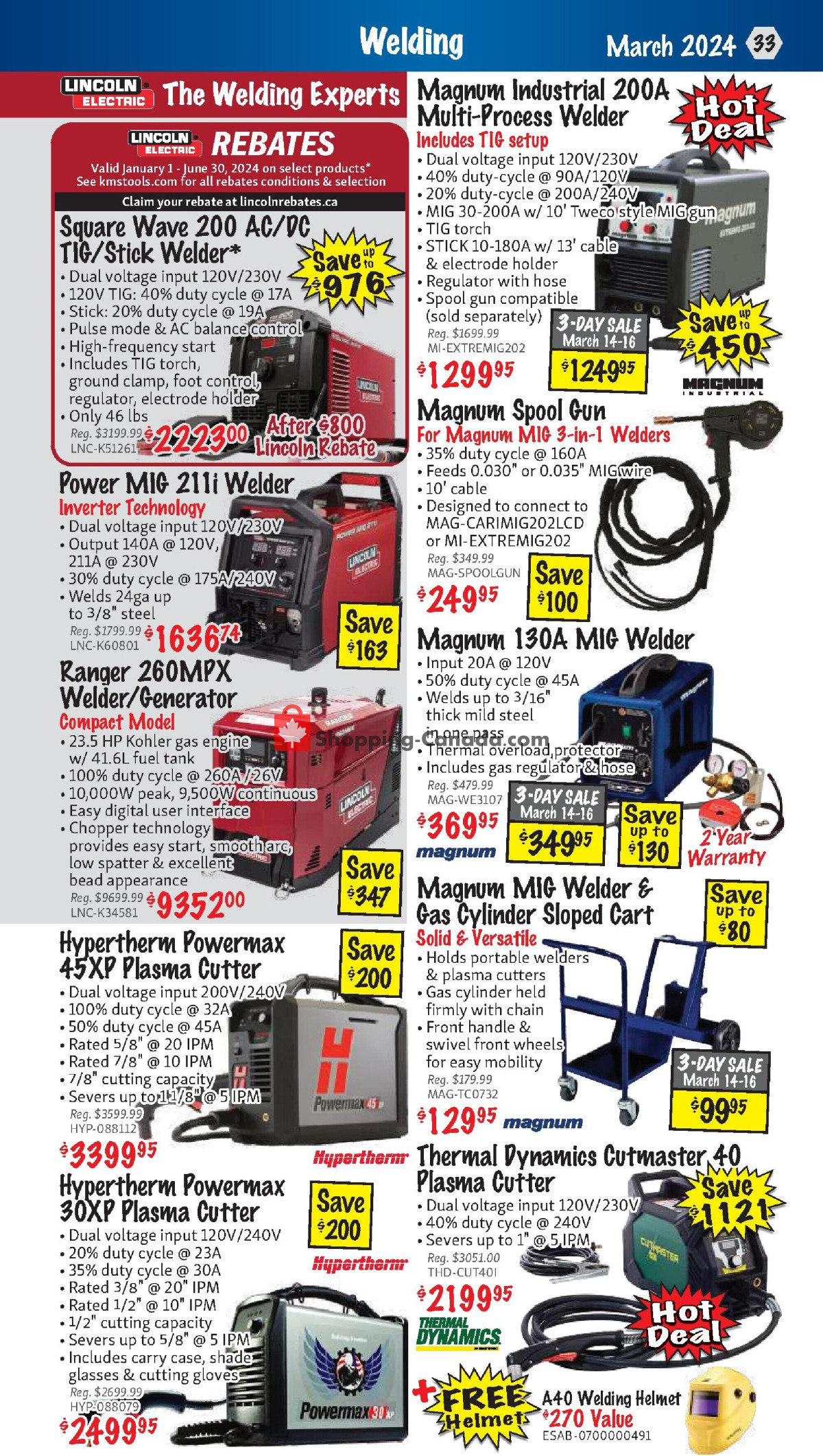 KMS Tools & Equipment flyer from Friday March 1, 2024 to Sunday March 31, 2024 - page 33