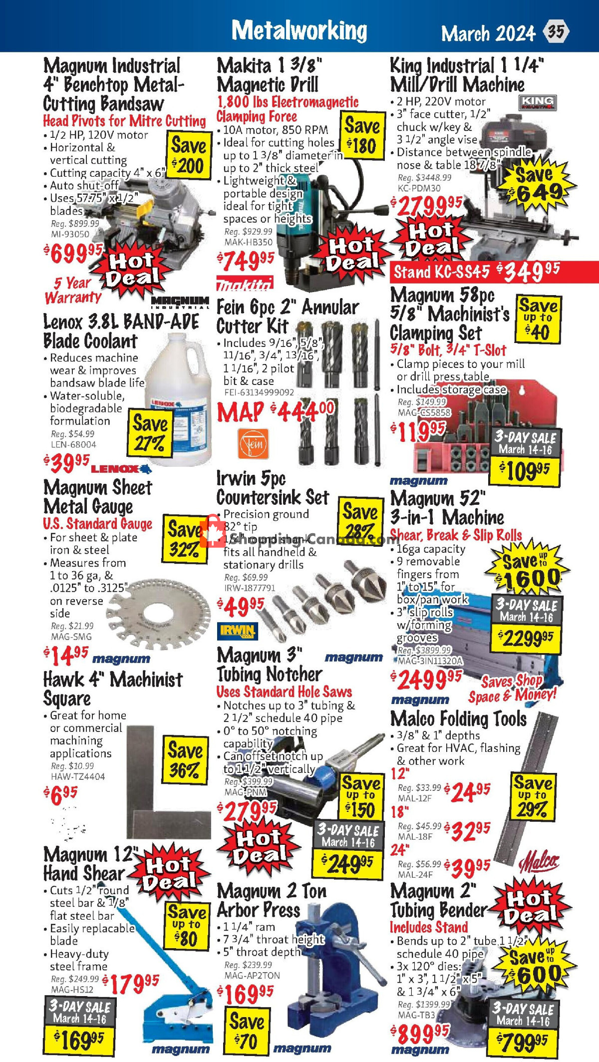 KMS Tools & Equipment flyer from Friday March 1, 2024 to Sunday March 31, 2024 - page 35