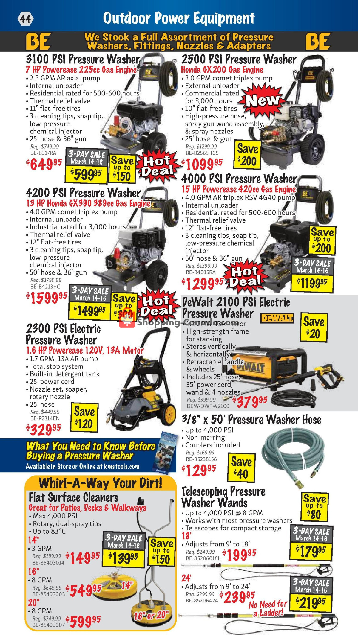 KMS Tools & Equipment flyer from Friday March 1, 2024 to Sunday March 31, 2024 - page 44