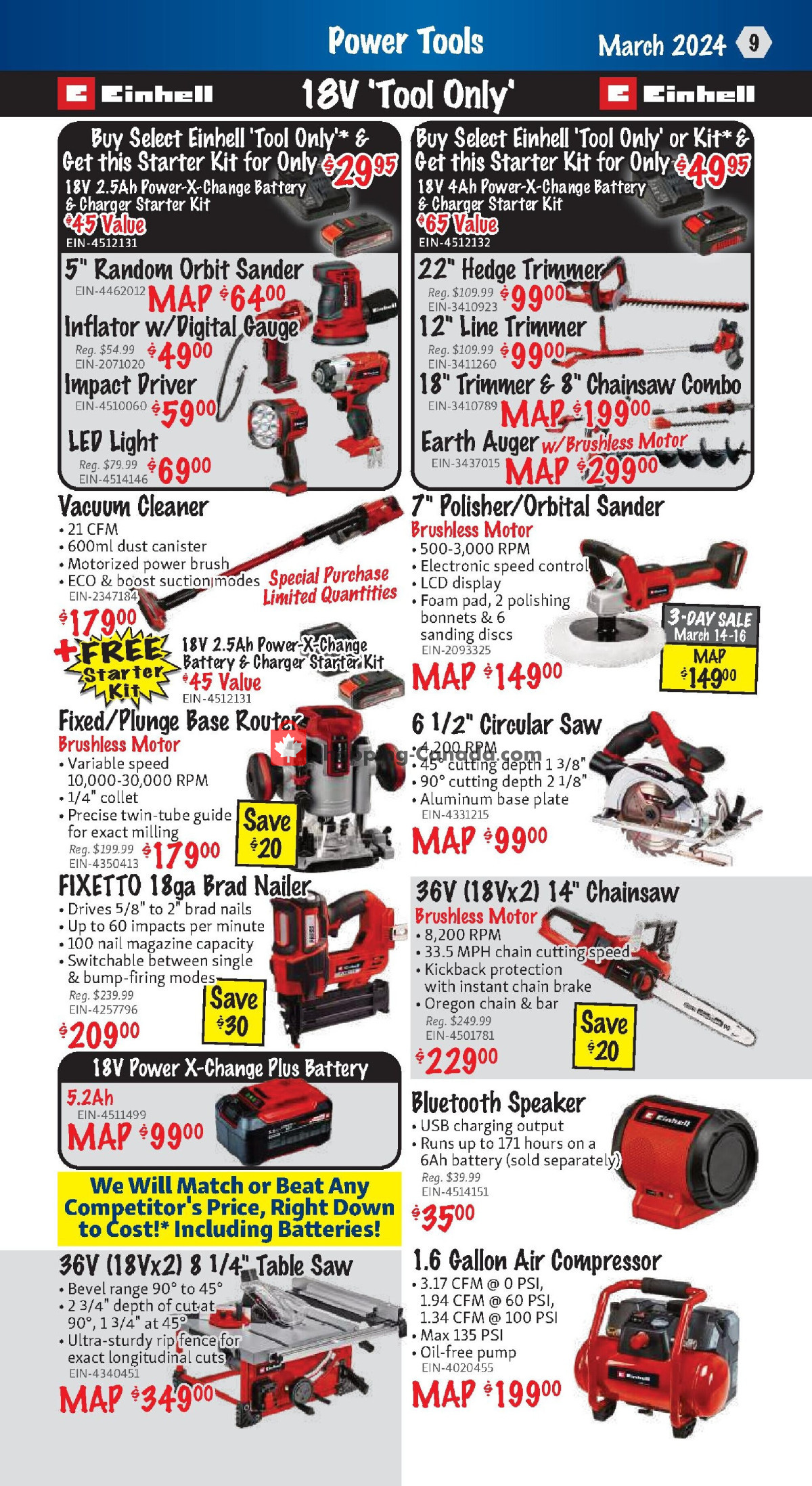 KMS Tools & Equipment flyer from Friday March 1, 2024 to Sunday March 31, 2024 - page 9
