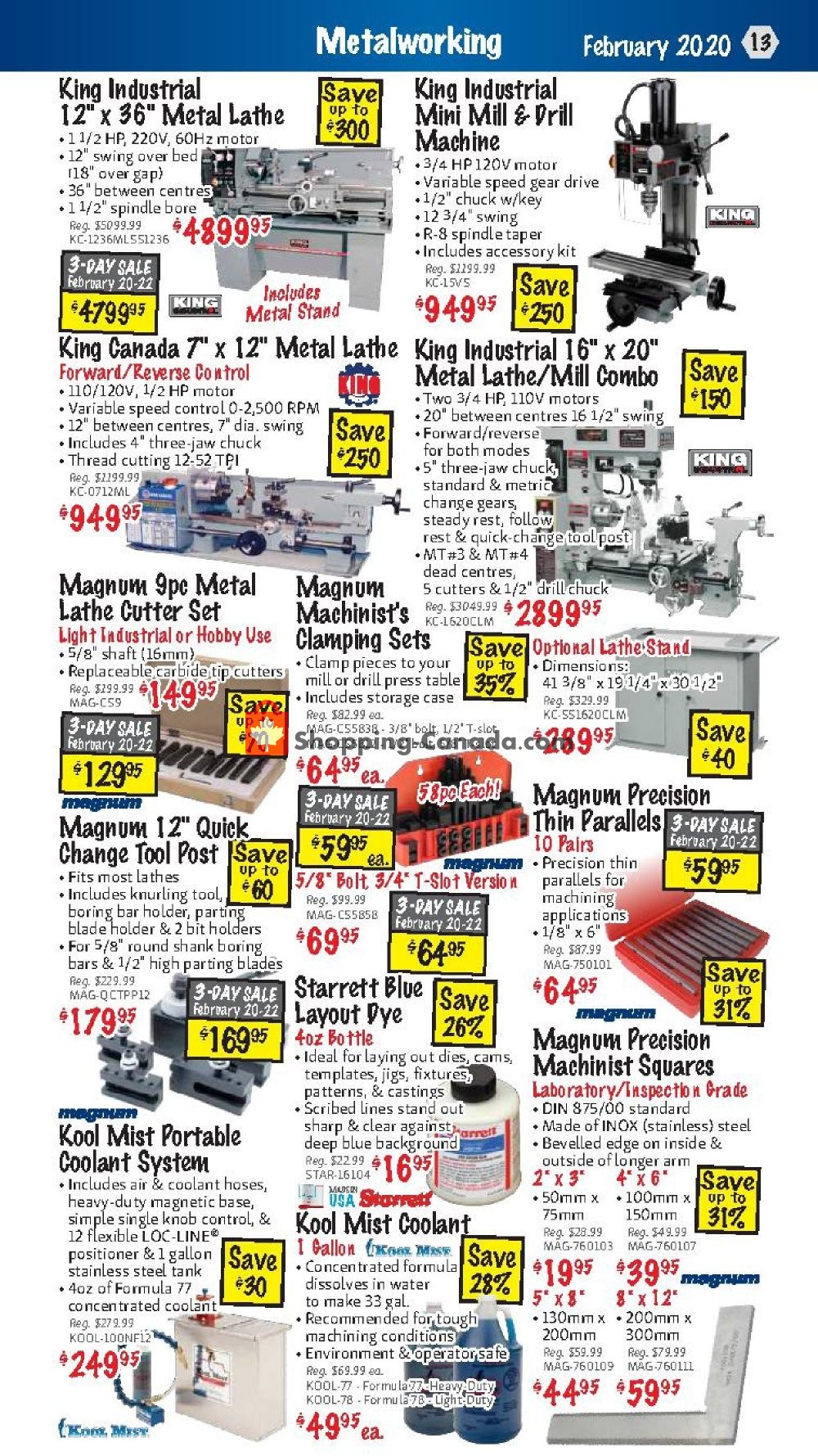 KMS Tools & Equipment flyer from Saturday February 1, 2020 to Saturday February 29, 2020 - page 13