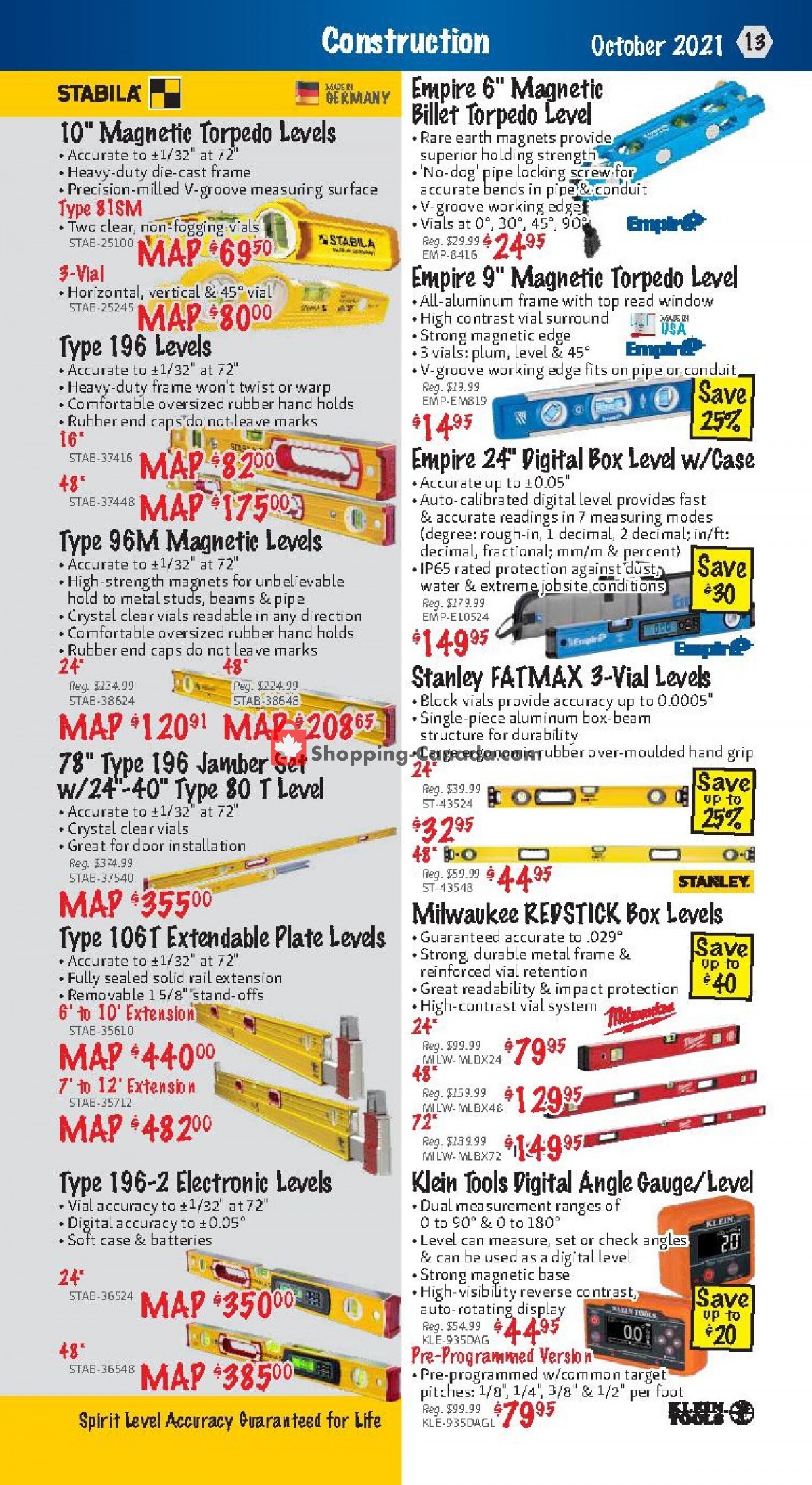 KMS Tools & Equipment flyer from Friday October 1, 2021 to Sunday October 31, 2021 - page 13