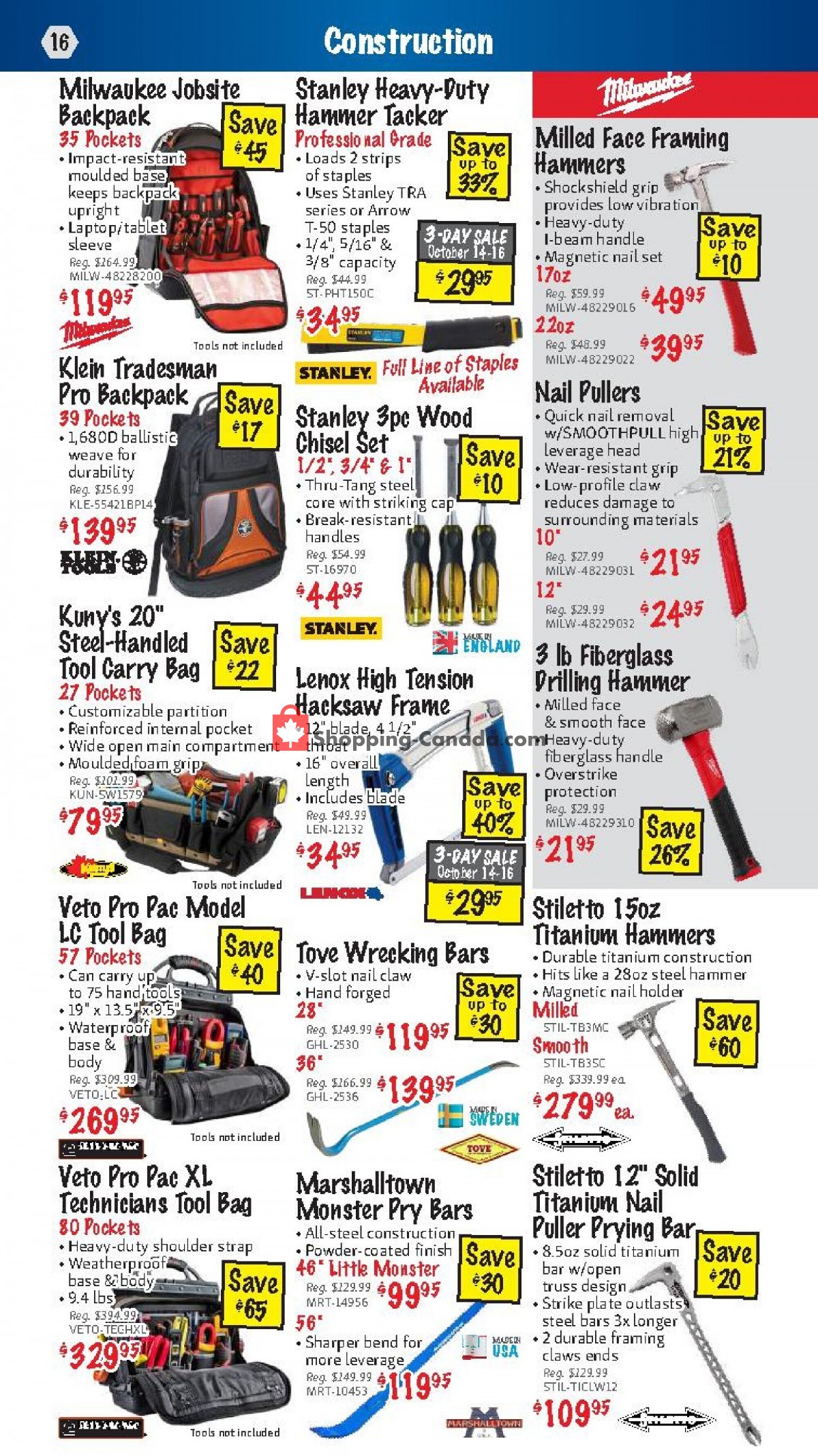 KMS Tools & Equipment flyer from Friday October 1, 2021 to Sunday October 31, 2021 - page 16