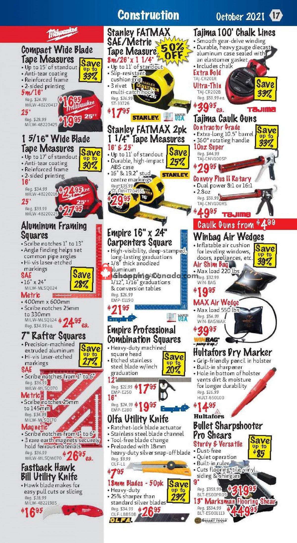 KMS Tools & Equipment flyer from Friday October 1, 2021 to Sunday October 31, 2021 - page 17