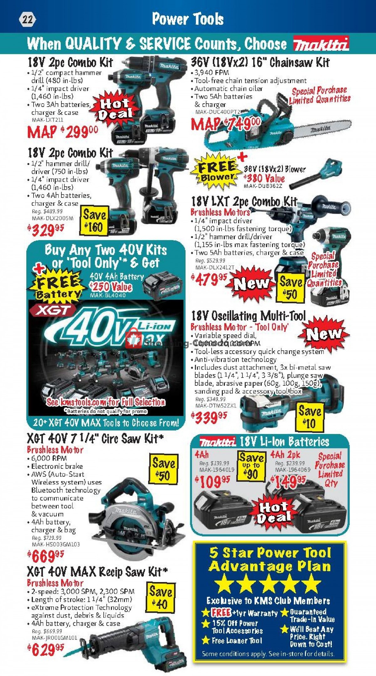 KMS Tools & Equipment flyer from Friday October 1, 2021 to Sunday October 31, 2021 - page 22