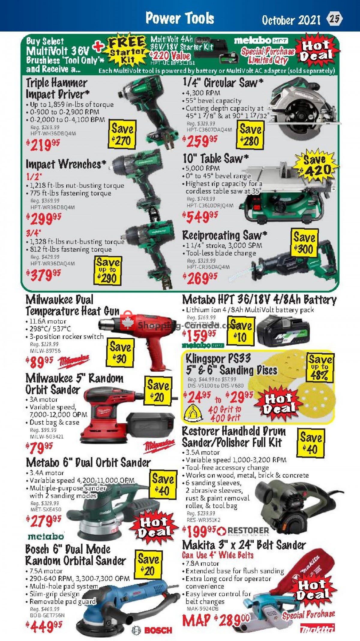 KMS Tools & Equipment flyer from Friday October 1, 2021 to Sunday October 31, 2021 - page 25