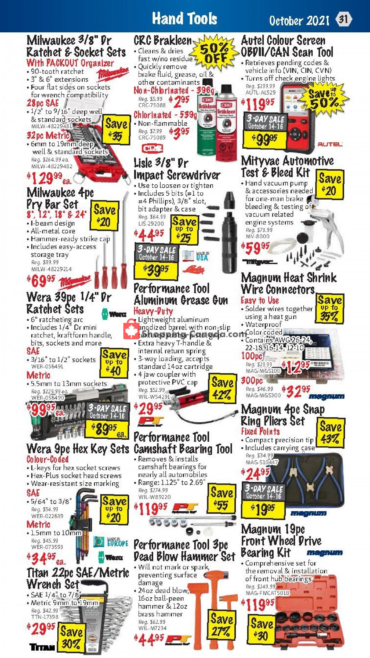 KMS Tools & Equipment flyer from Friday October 1, 2021 to Sunday October 31, 2021 - page 31