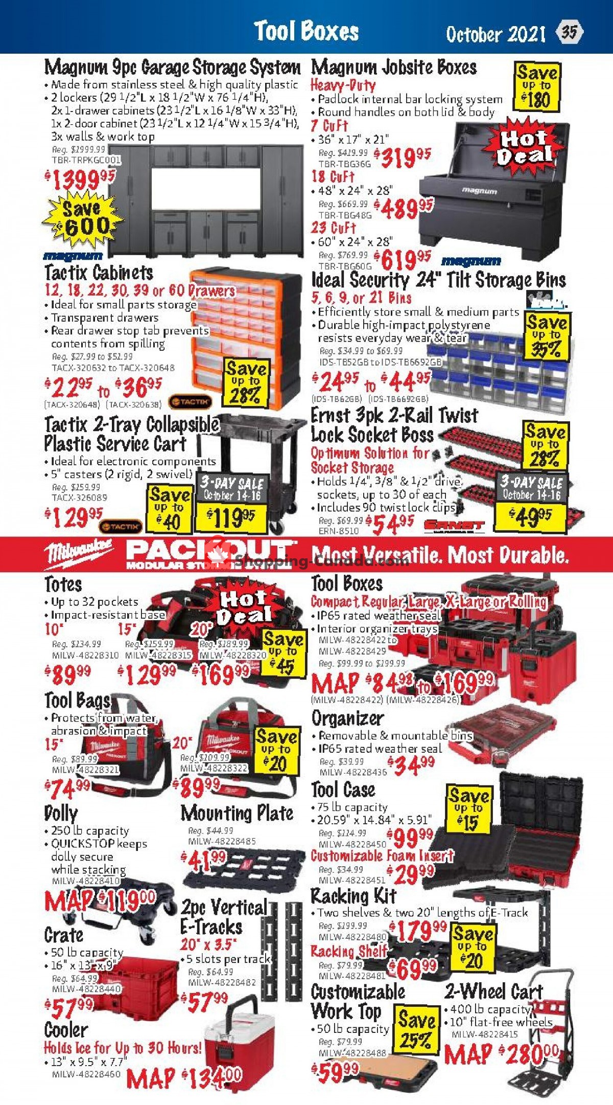 KMS Tools & Equipment flyer from Friday October 1, 2021 to Sunday October 31, 2021 - page 35