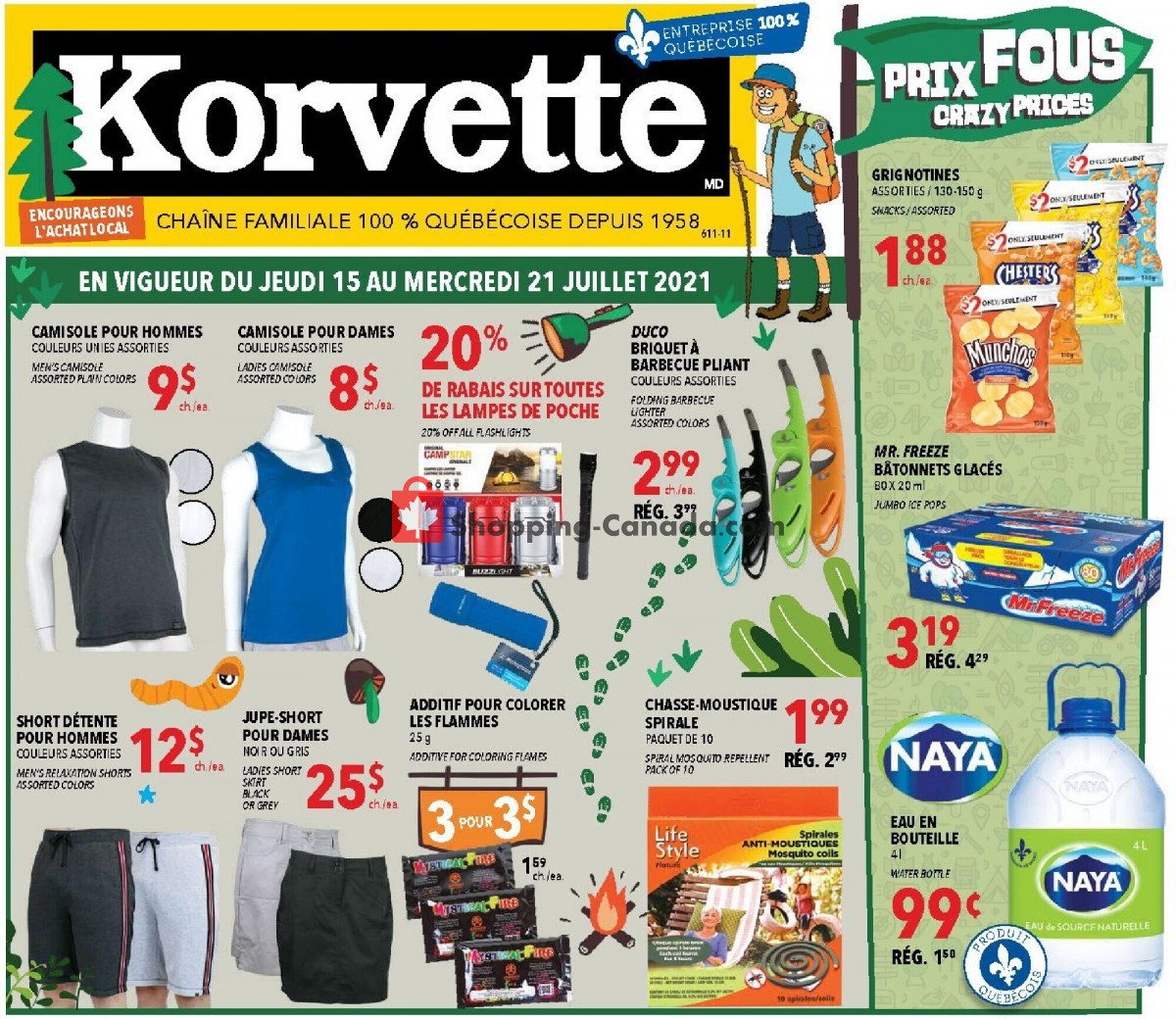 Korvette flyer from Thursday July 15, 2021 to Wednesday July 21, 2021 - page 1