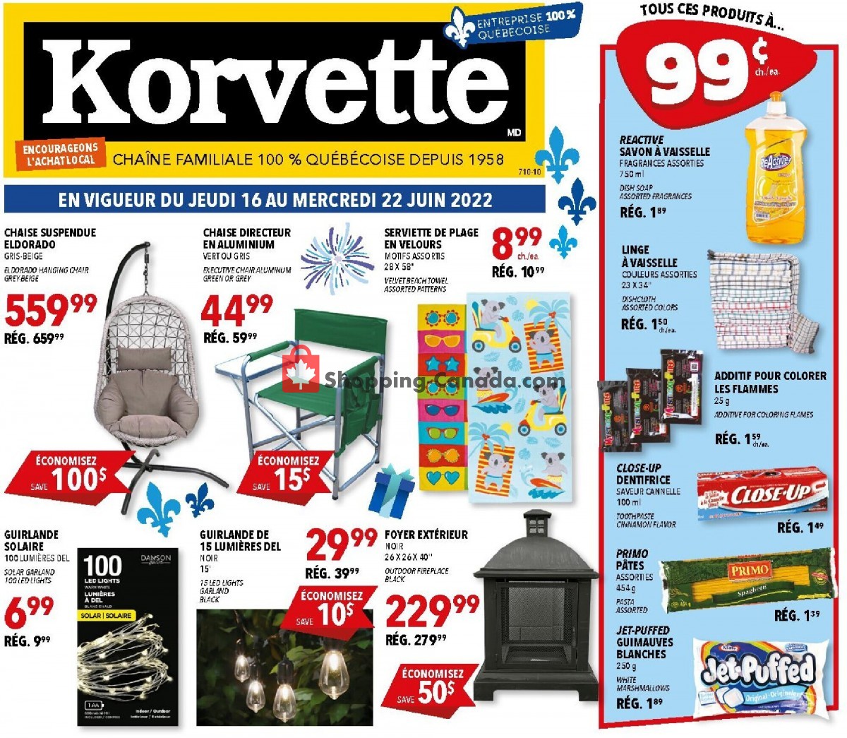 Korvette flyer from Thursday June 16, 2022 to Wednesday June 22, 2022 - page 1