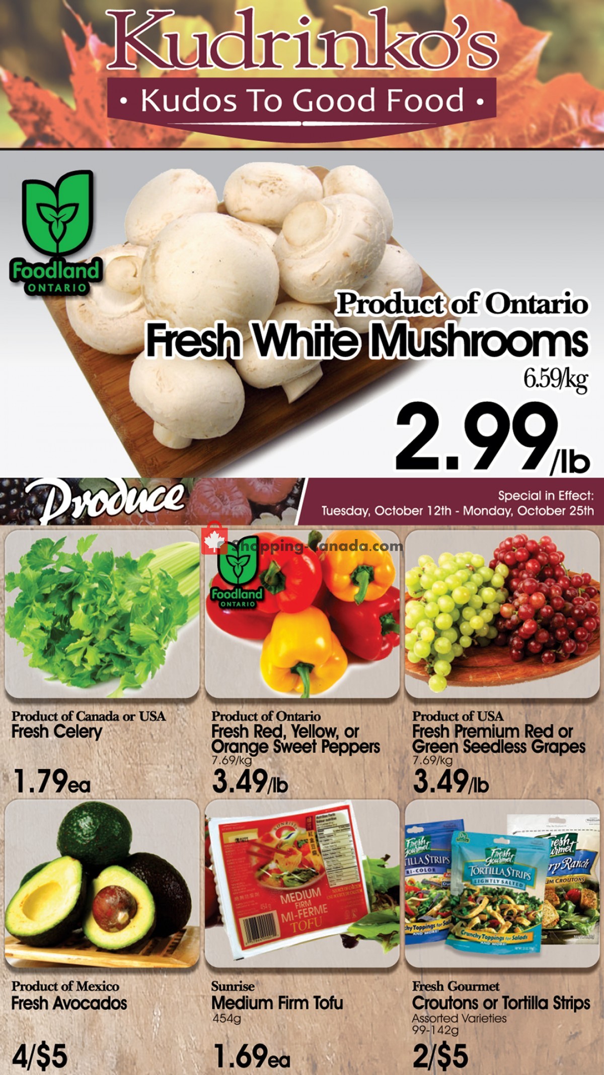 Kudrinko's flyer from Tuesday October 12, 2021 to Monday October 25, 2021 - page 2