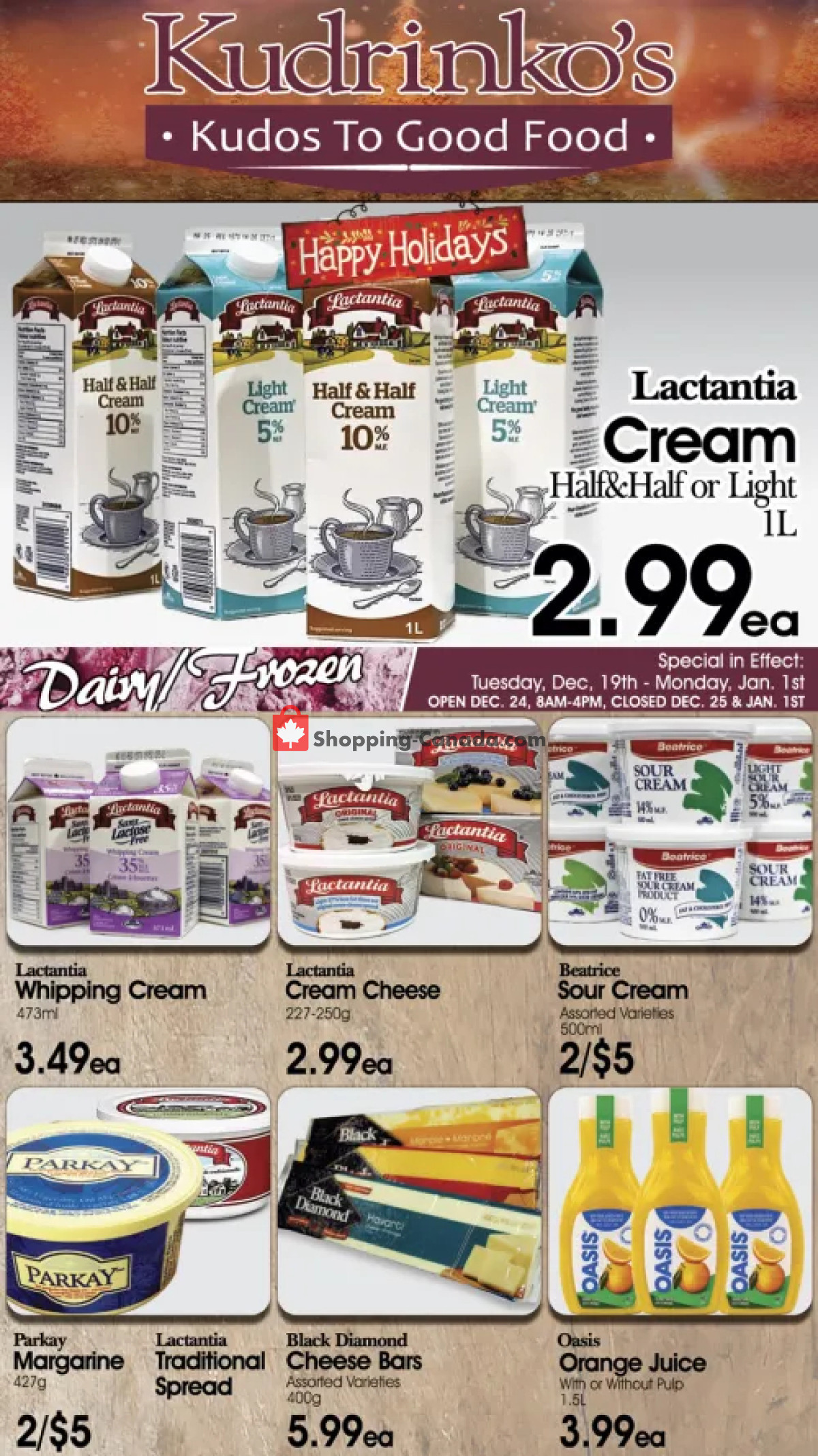 Kudrinko's flyer from Tuesday December 19, 2023 to Monday January 1, 2024 - page 3