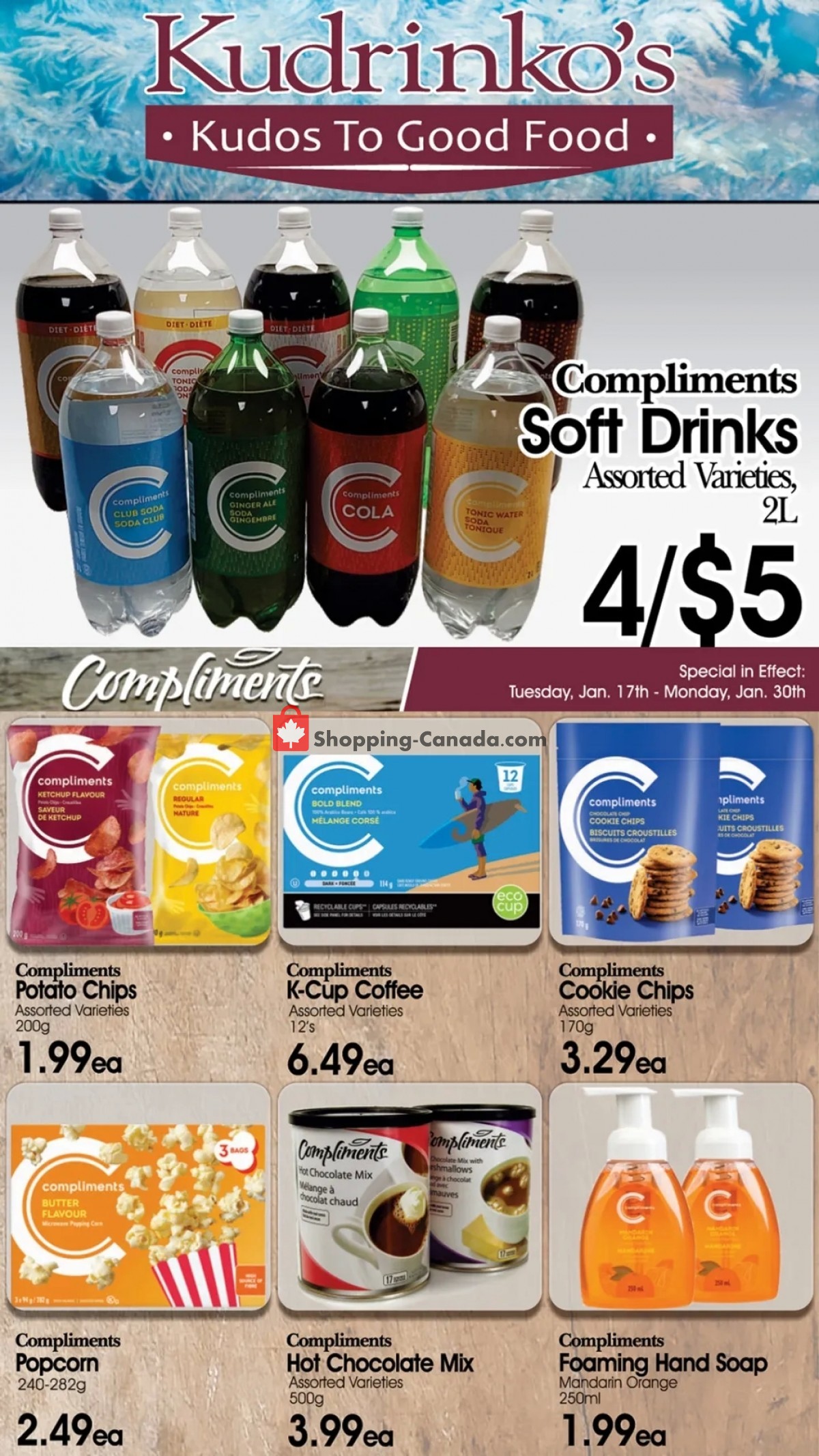 Kudrinko's flyer from Tuesday January 17, 2023 to Monday January 30, 2023 - page 2