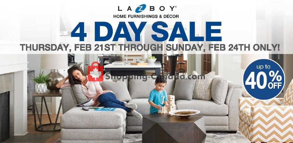 La-Z-Boy flyer from Thursday February 21, 2019 to Sunday February 24, 2019 - page 1