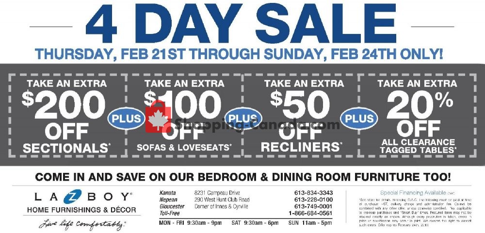 La-Z-Boy flyer from Thursday February 21, 2019 to Sunday February 24, 2019 - page 2