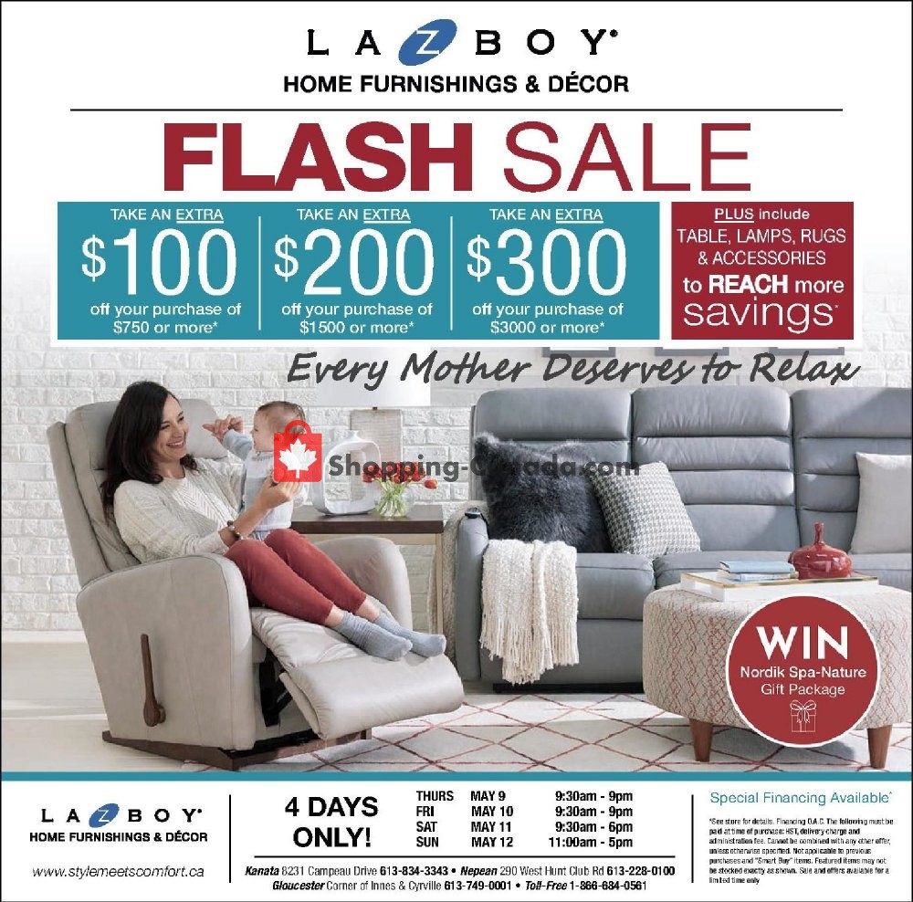 La-Z-Boy flyer from Thursday May 9, 2019 to Sunday May 12, 2019 - page 1