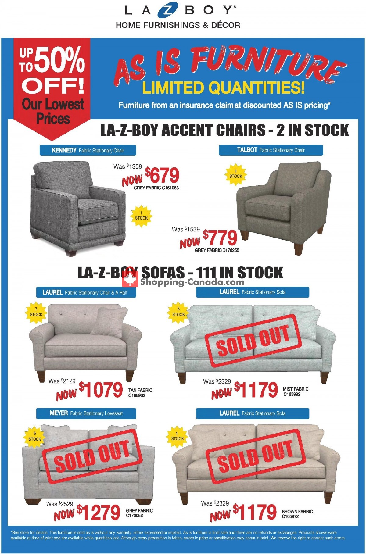 LaZBoy Canada, flyer (Hot Offers) December 16 December 29, 2022