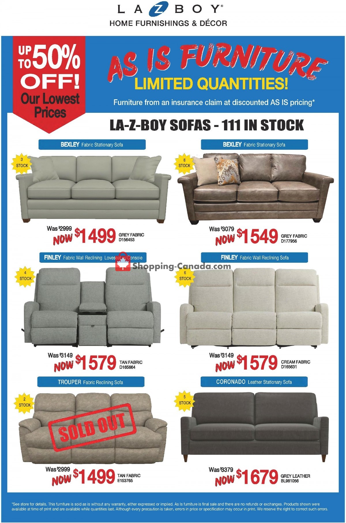 LaZBoy Canada, flyer (Hot Offers) December 16 December 29, 2022