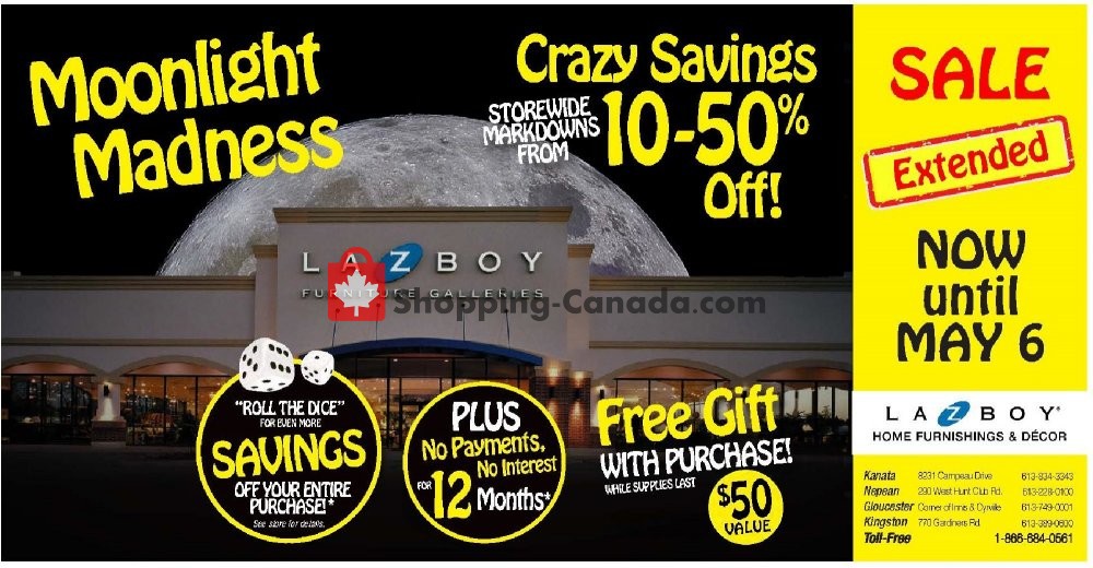 La-Z-Boy flyer from Thursday May 2, 2019 to Monday May 6, 2019 - page 1