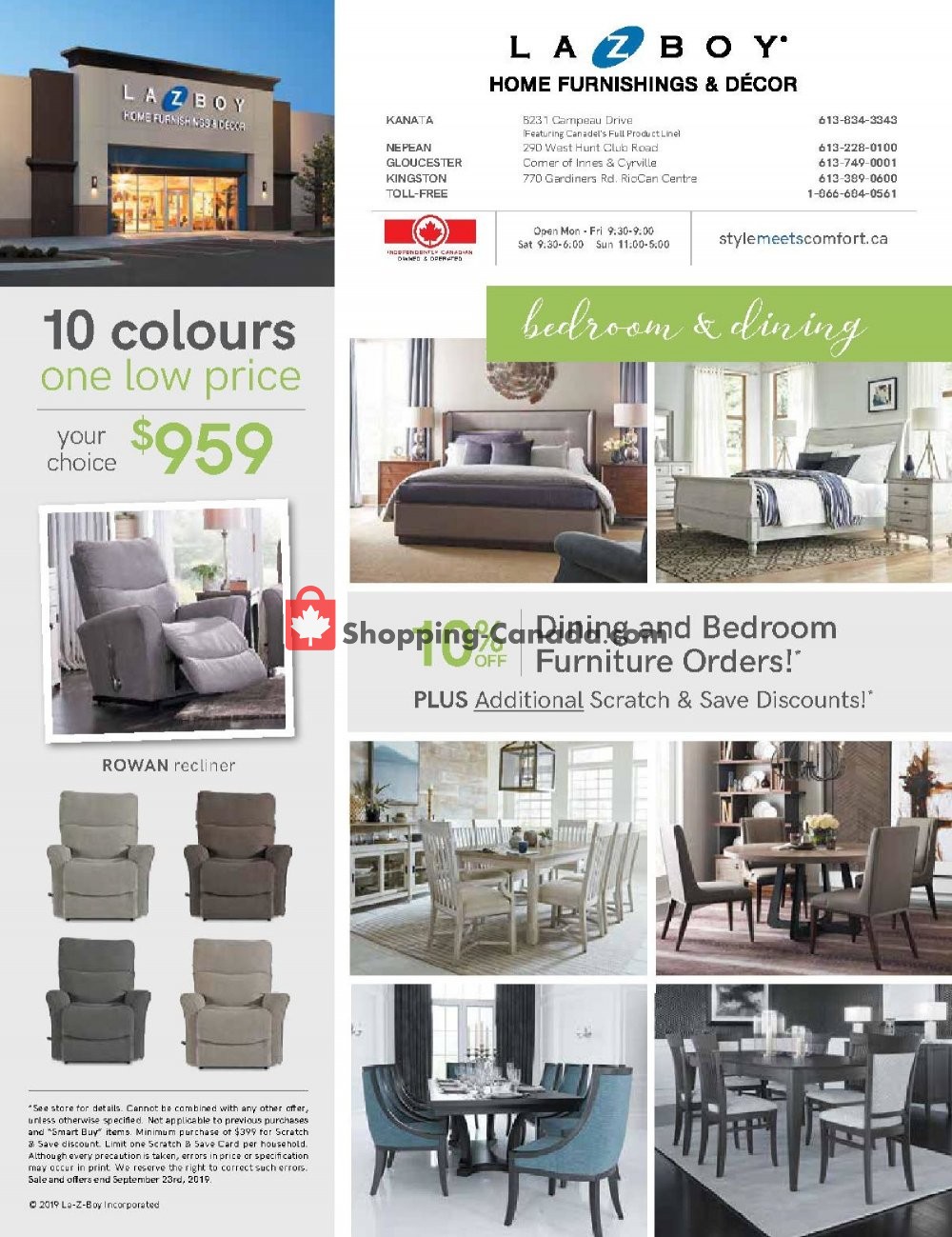 La-Z-Boy flyer from Thursday September 5, 2019 to Monday September 16, 2019 - page 9