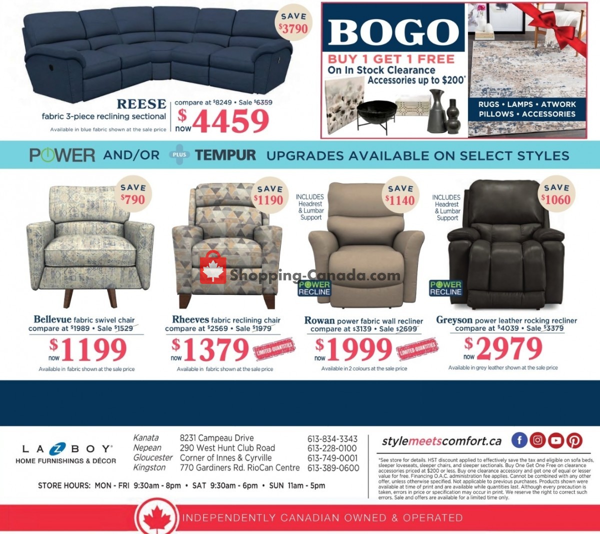 La-Z-Boy flyer from Tuesday December 5, 2023 to Monday December 25, 2023 - page 4