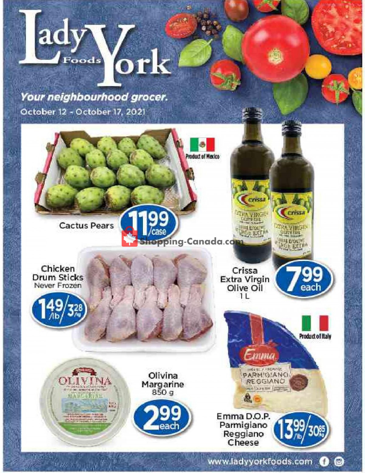 Lady York Foods flyer from Tuesday October 12, 2021 to Sunday October 17, 2021 - page 1