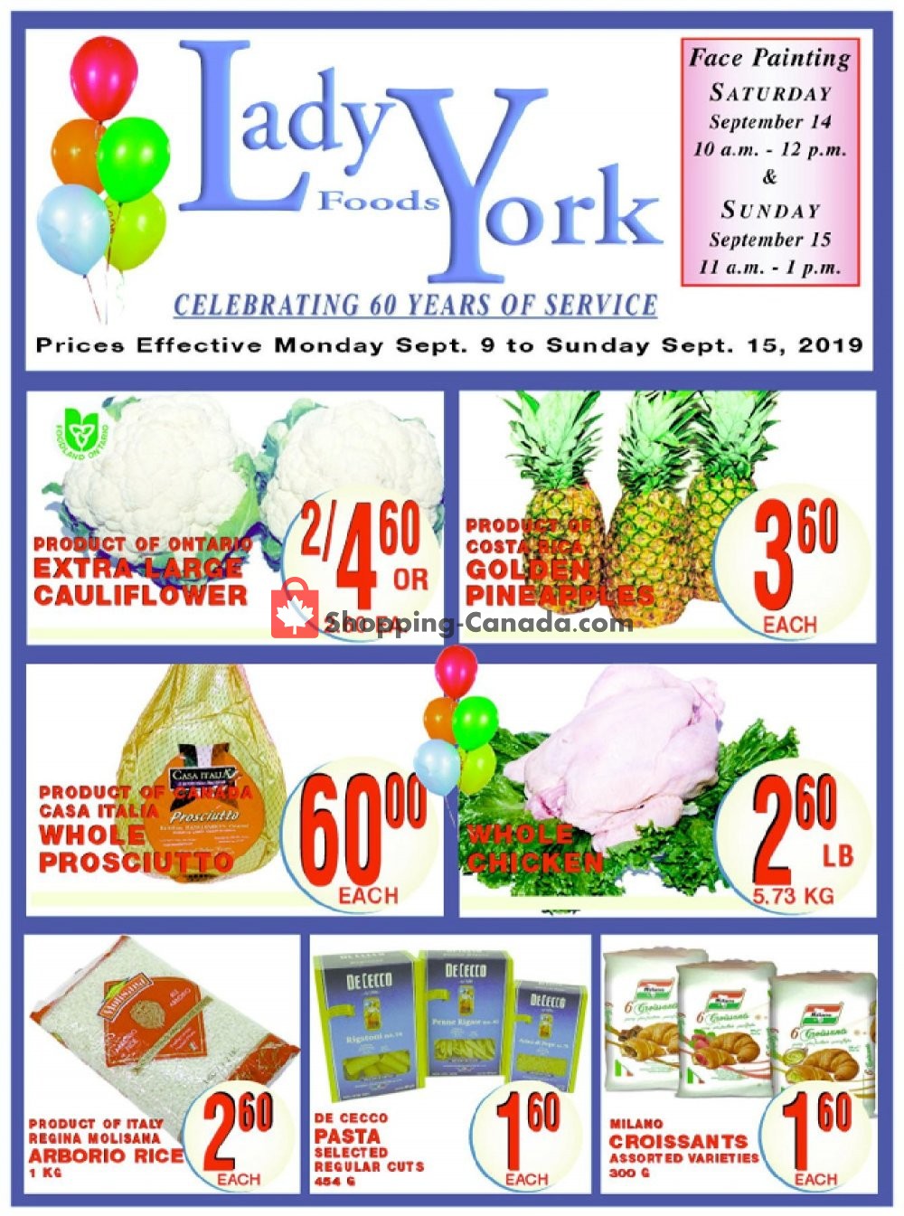 Lady York Foods flyer from Monday September 9, 2019 to Sunday September 15, 2019 - page 1