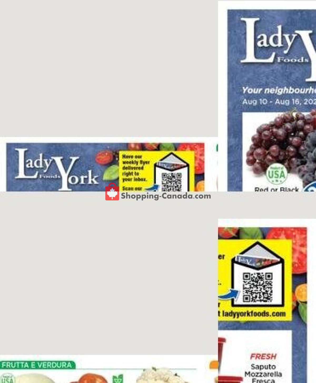 Lady York Foods flyer from Monday August 10, 2026 to Sunday August 16, 2026 - page 1