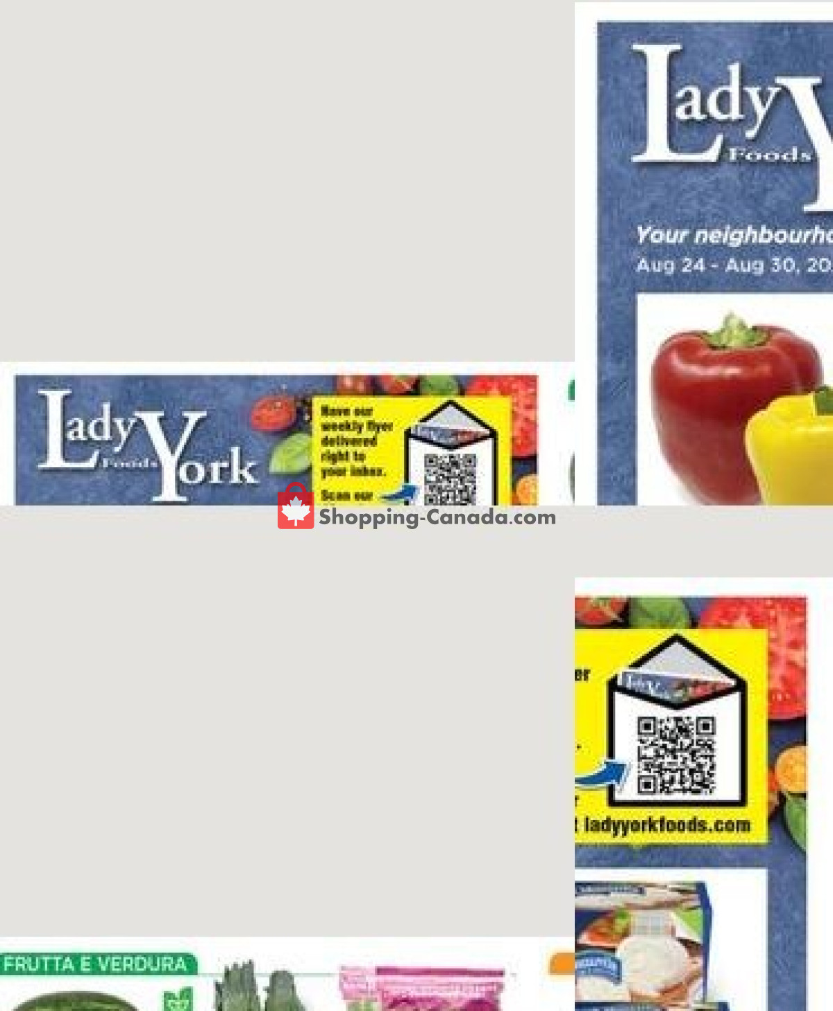Lady York Foods flyer from Monday August 24, 2026 to Sunday August 30, 2026 - page 1