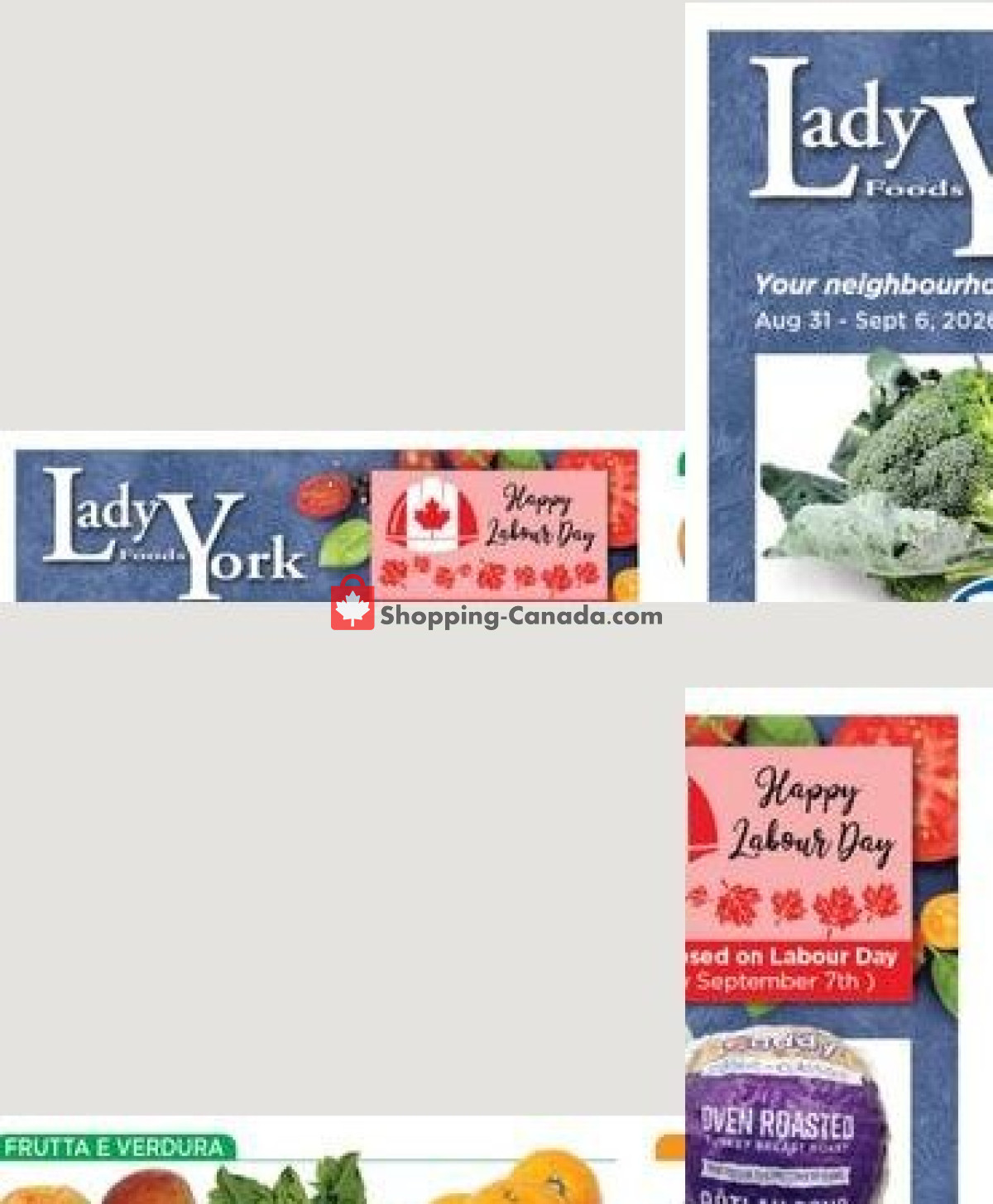 Lady York Foods flyer from Monday August 31, 2026 to Sunday September 6, 2026 - page 1