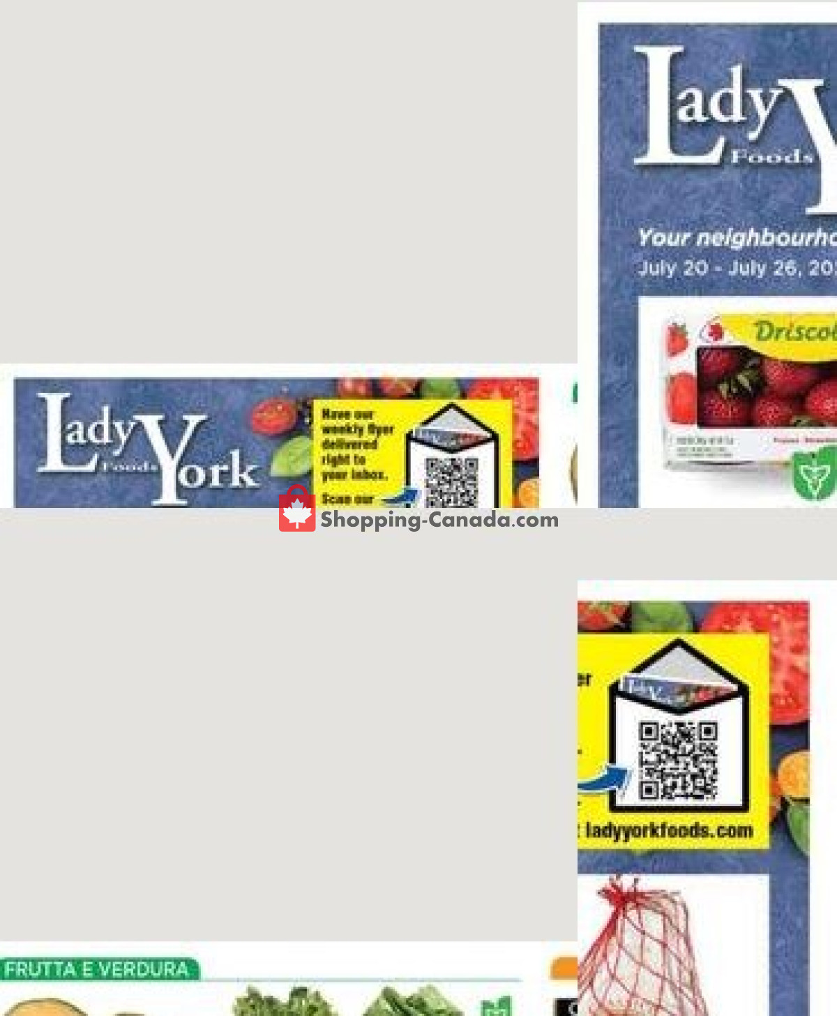 Lady York Foods flyer from Monday July 20, 2026 to Sunday July 26, 2026 - page 1