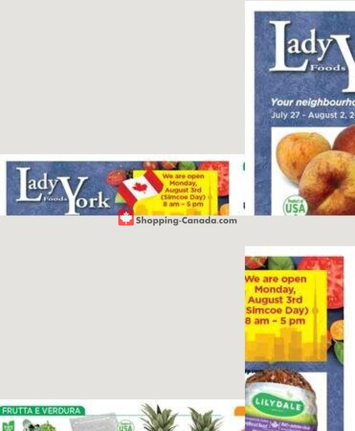 Lady York Foods flyer from Monday July 27, 2026 to Sunday August 2, 2026 - page 1