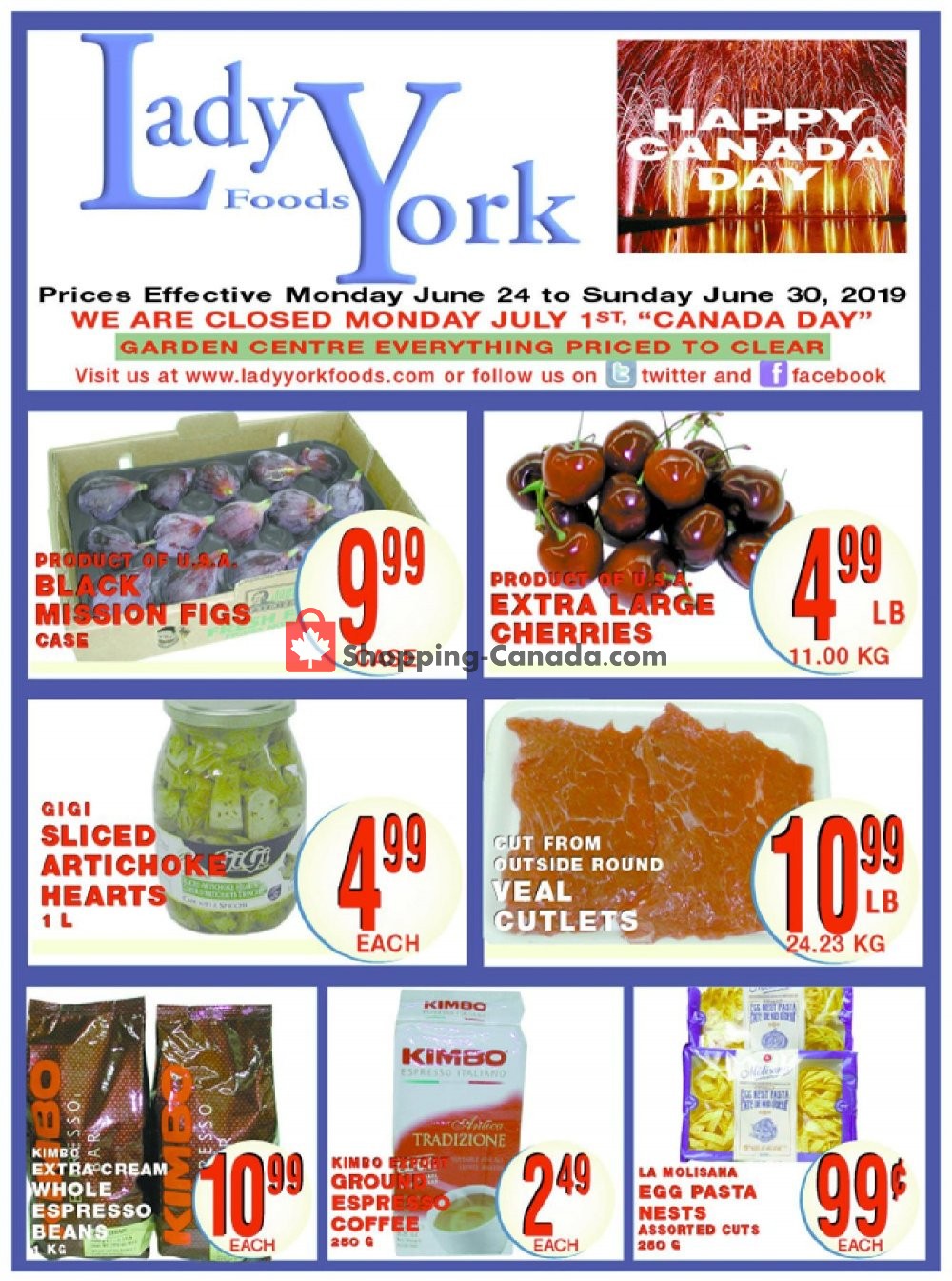 Lady York Foods flyer from Monday June 24, 2019 to Sunday June 30, 2019 - page 1