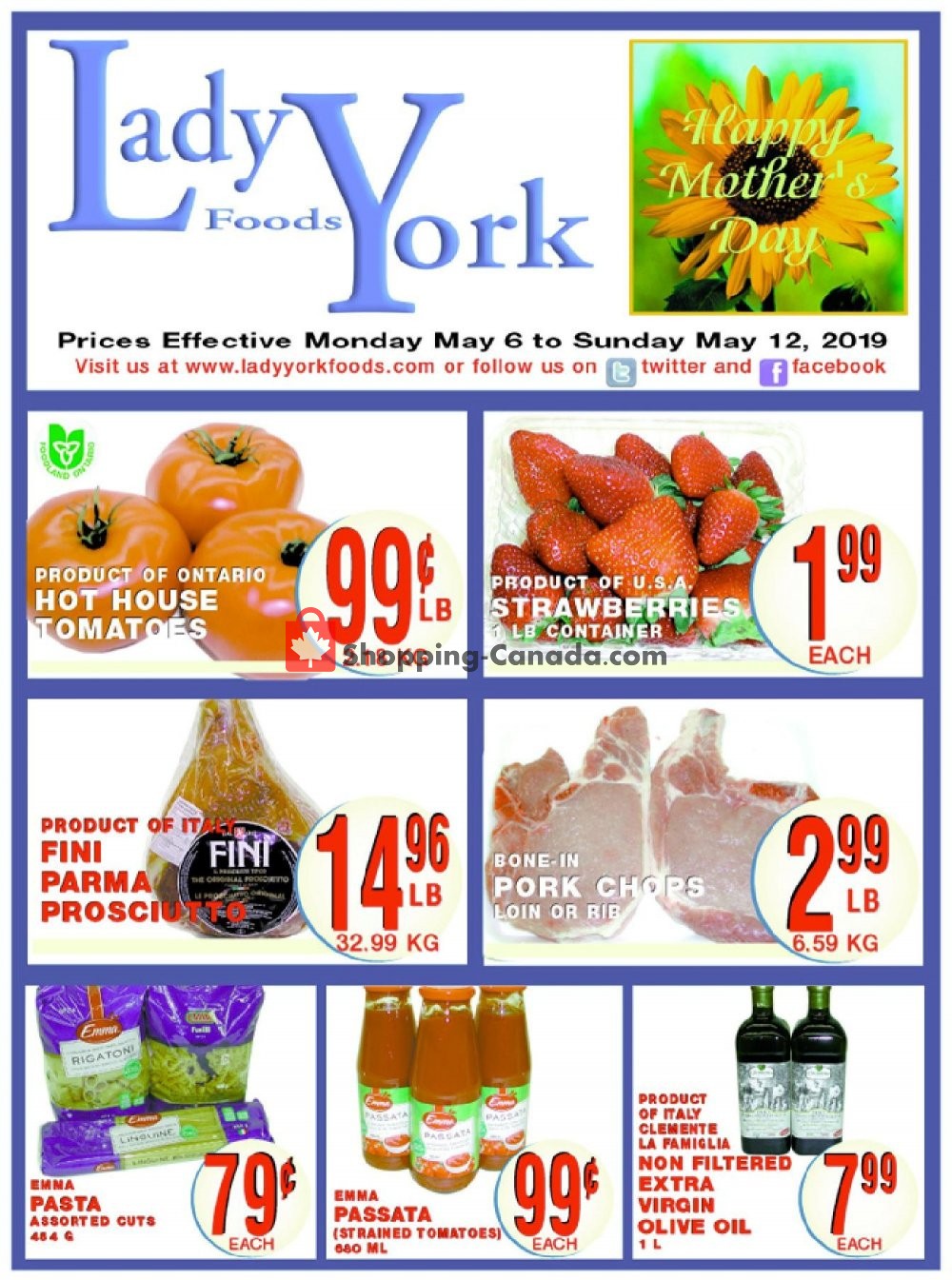 Lady York Foods flyer from Monday May 6, 2019 to Sunday May 12, 2019 - page 1