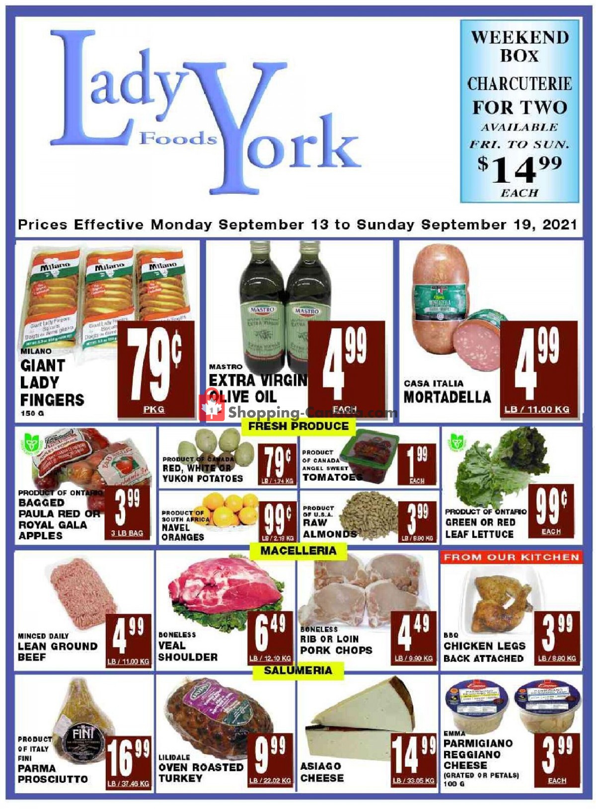 Lady York Foods flyer from Monday September 13, 2021 to Sunday September 19, 2021 - page 1