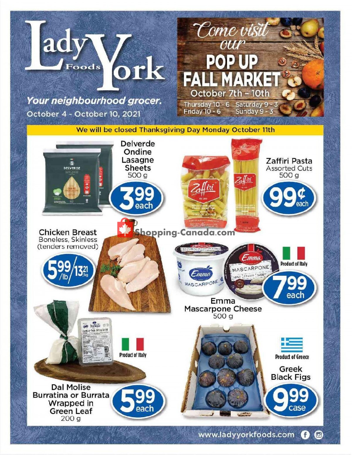 Lady York Foods flyer from Monday October 4, 2021 to Sunday October 10, 2021 - page 1